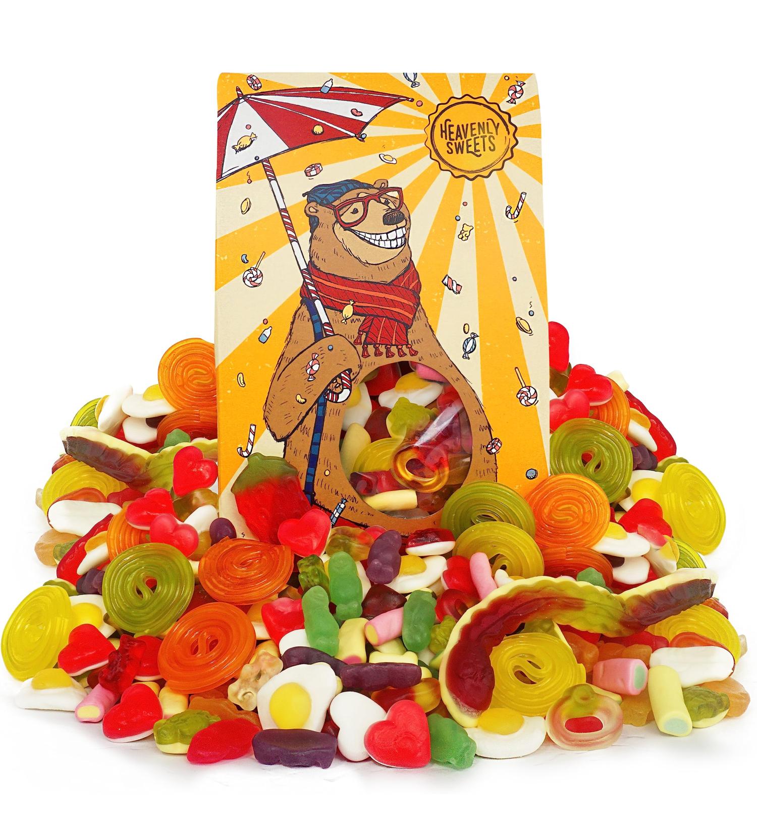 800g Pick and Mix Sweets Gift Box - Chewy Jelly Mix for Fathers Day and Birthday - Heavenly Sweets - Buy Online on GoSupps.com
