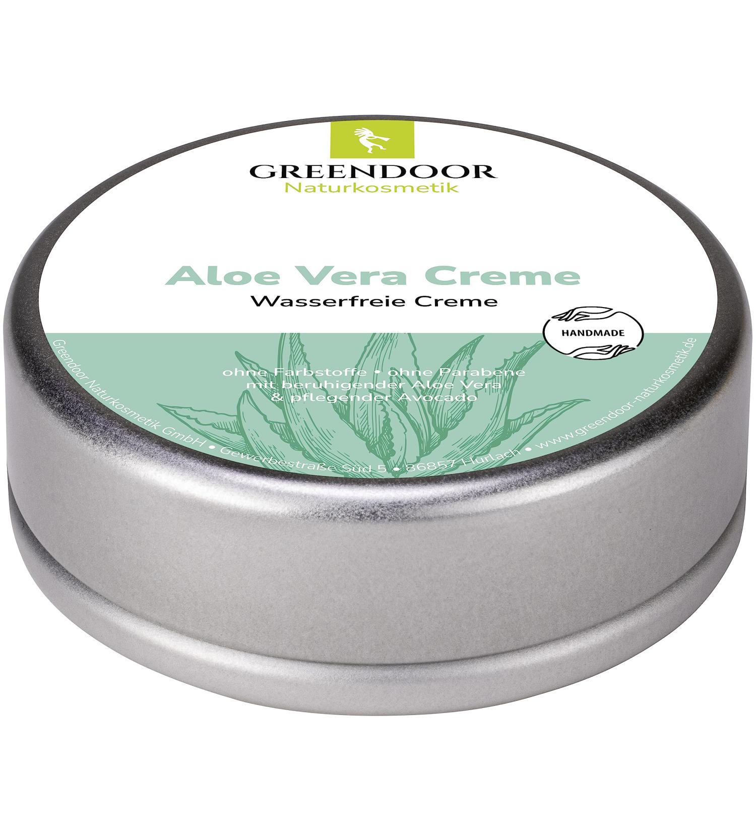 Greendoor Aloe Vera Moisturizing Cream 150ml Very Rich Avocado Cream Paraben and Water Free Natural Cosmetics Natural Skin Cream - Buy Online on GoSupps.com