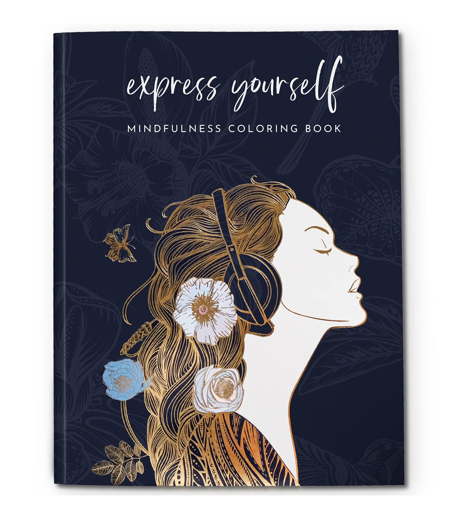 Adult Coloring Book for Women - Mindfulness & Personal Growth Prompts - Stress Relief & Relaxation, Anxiety Color Book - Express Yourself with Coloring Books for Adults - Buy Online on GoSupps.com