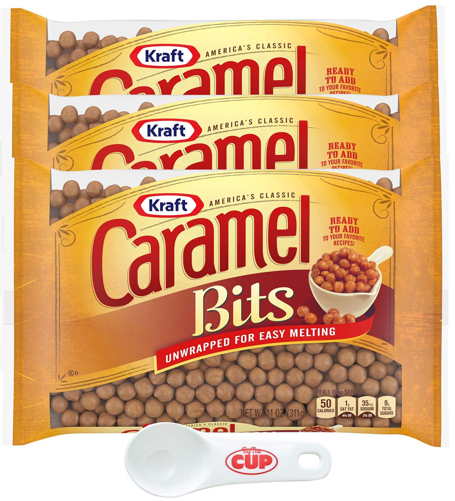 By The Cup Bundle: Coffee Drizzle Spoon & 11oz Kraft Caramel Bits - Buy Online on GoSupps.com