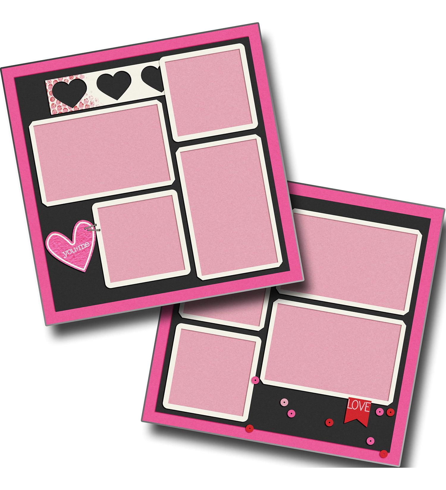 You + Me - Premade Scrapbook Pages - EZ Layout 5238