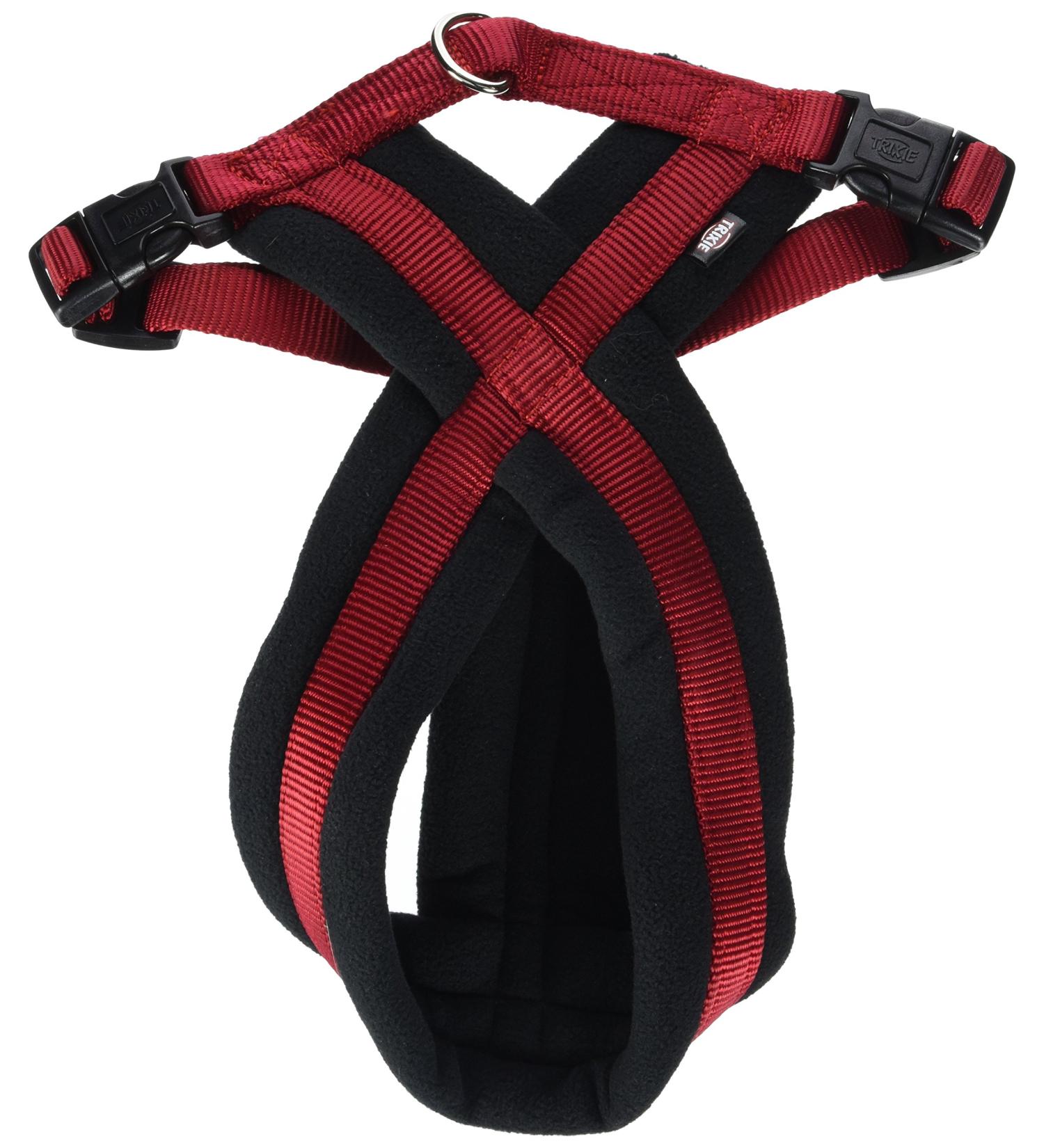 Trixie Premium Tour -Tears Size S - M: Breast circumference 40 70 cm/20 mm in red - sporty dog harness with pleasant fleece padding continuously adjustable for small dogs 203803 red S - M: 40 70 cm/20 mm