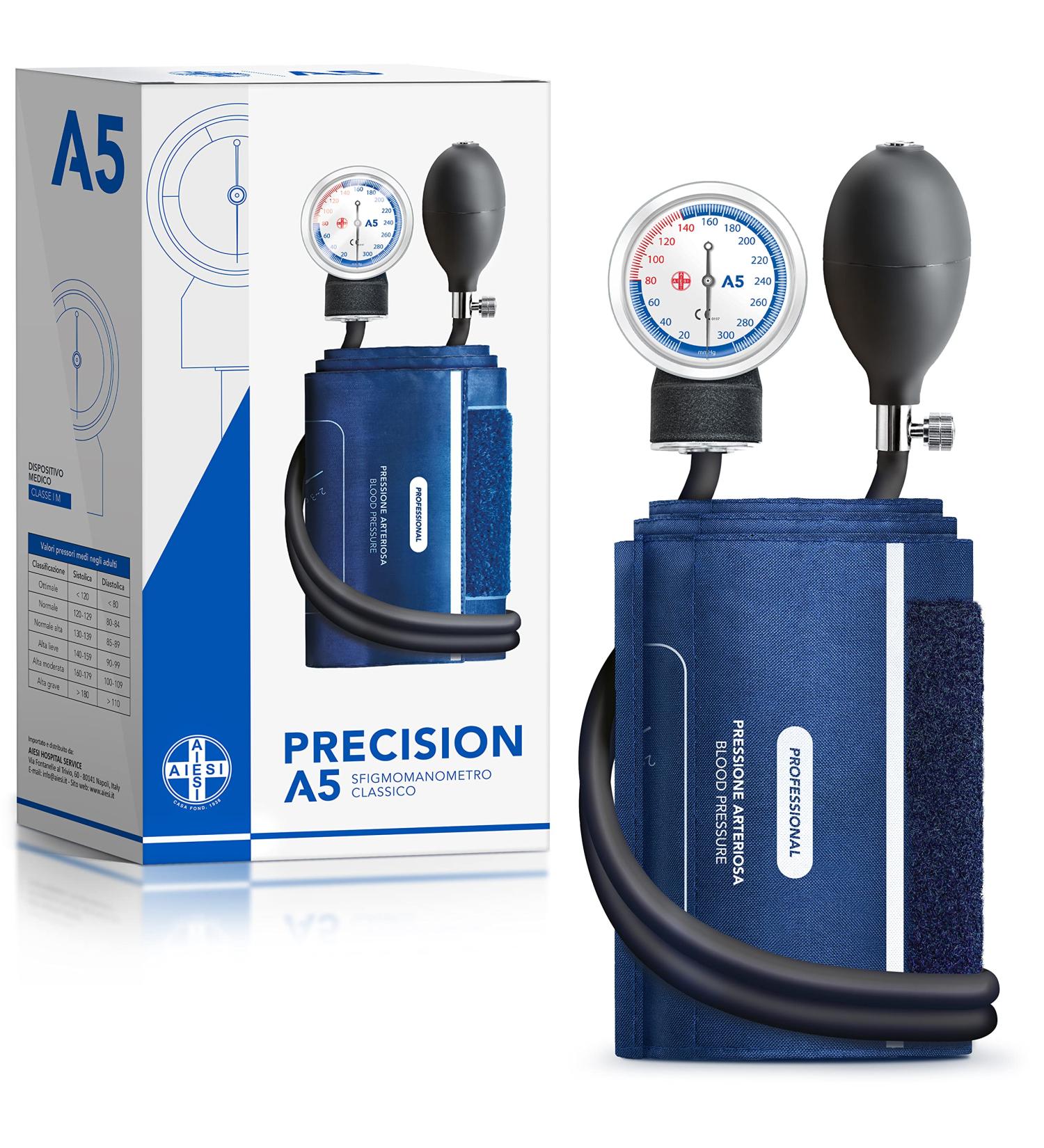 AIESI Professional Manual Blood Pressure Monitor for Adults - Precision A5 24 Month Warranty | International Shipping - Buy Online on GoSupps.com