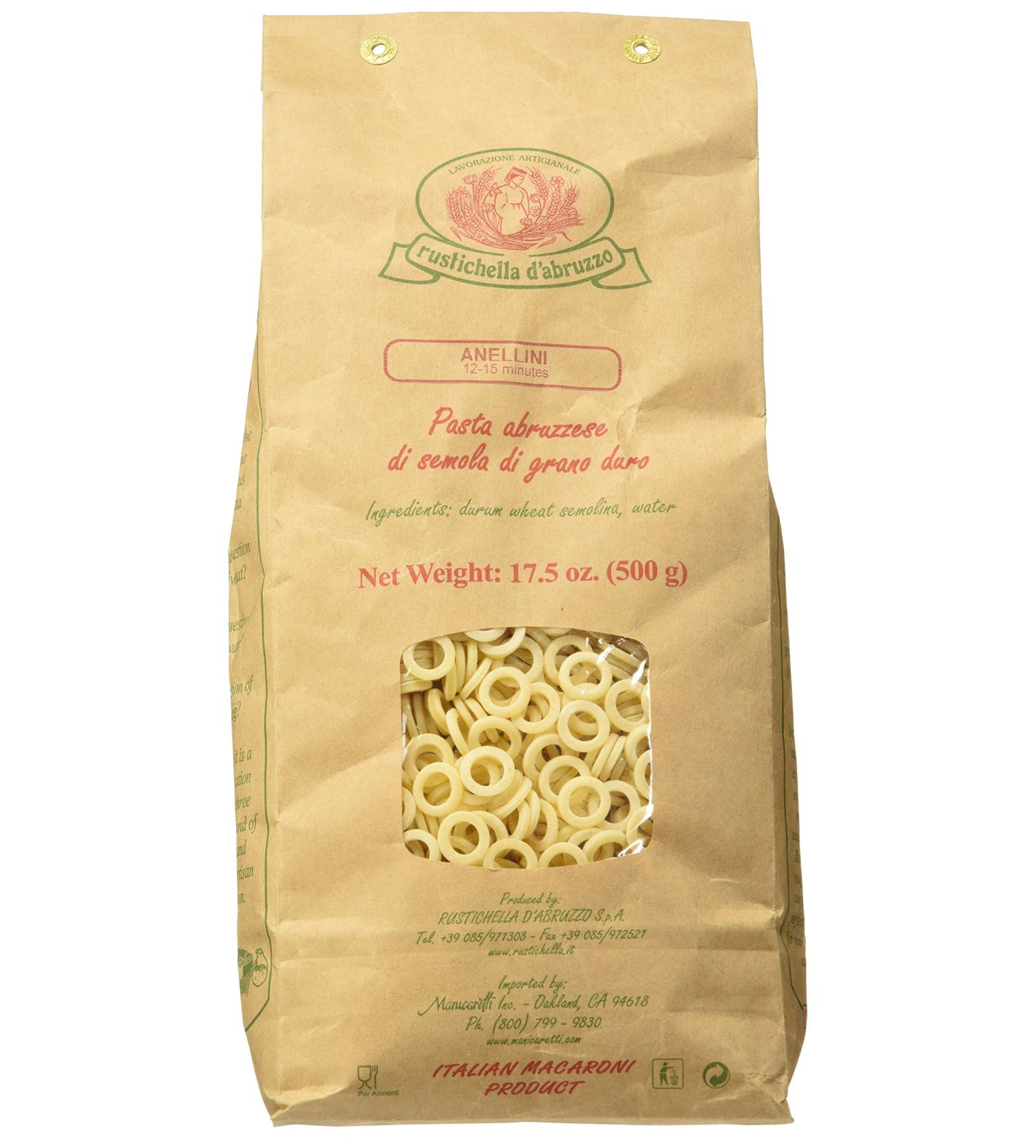 Rustichella d'Abruzzo Anellini Pasta - 17.6 oz | Authentic Italian Pasta - Buy Online on GoSupps.com
