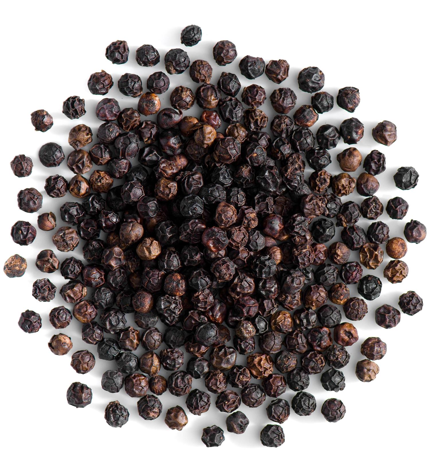 Organic Tellicherry Black Peppercorns for Grinder - Premium 100g Peppercorn Pack - Buy Online on GoSupps.com