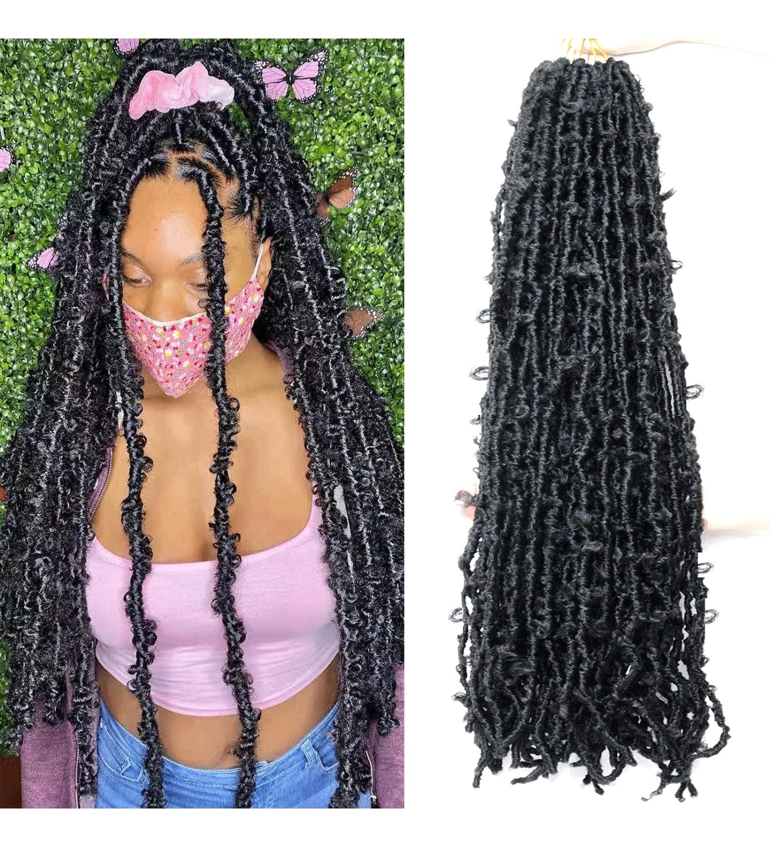 LMZIM 36 Inch Butterfly Locs Crochet Hair 5 Packs - Long Distressed Soft Faux Locs for Black Women - Buy Online on GoSupps.com