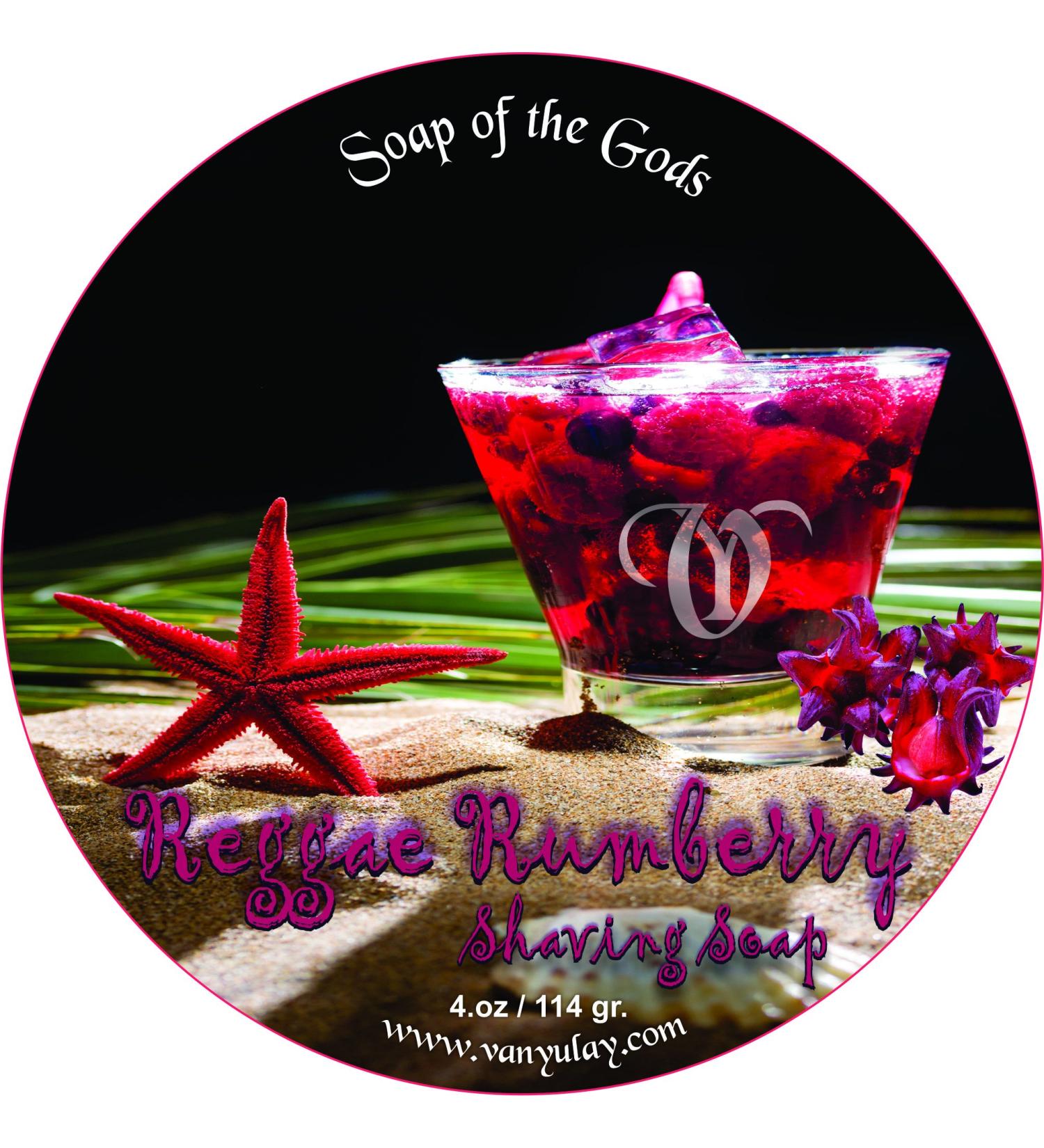 Shaving Soap of The Gods Reggae Rumberry 4. oz