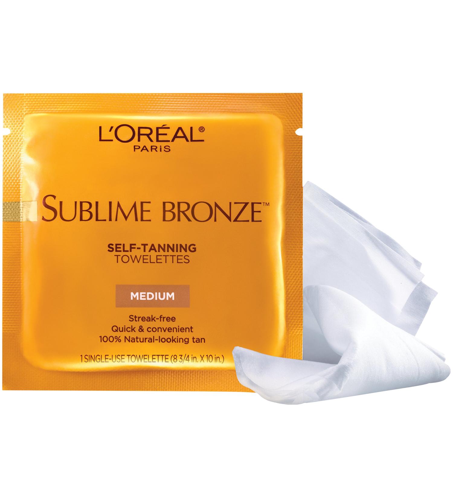 L'Oreal Paris Sublime Bronze Self-Tanning Towelettes for Body - 6 CT - Buy Online on GoSupps.com