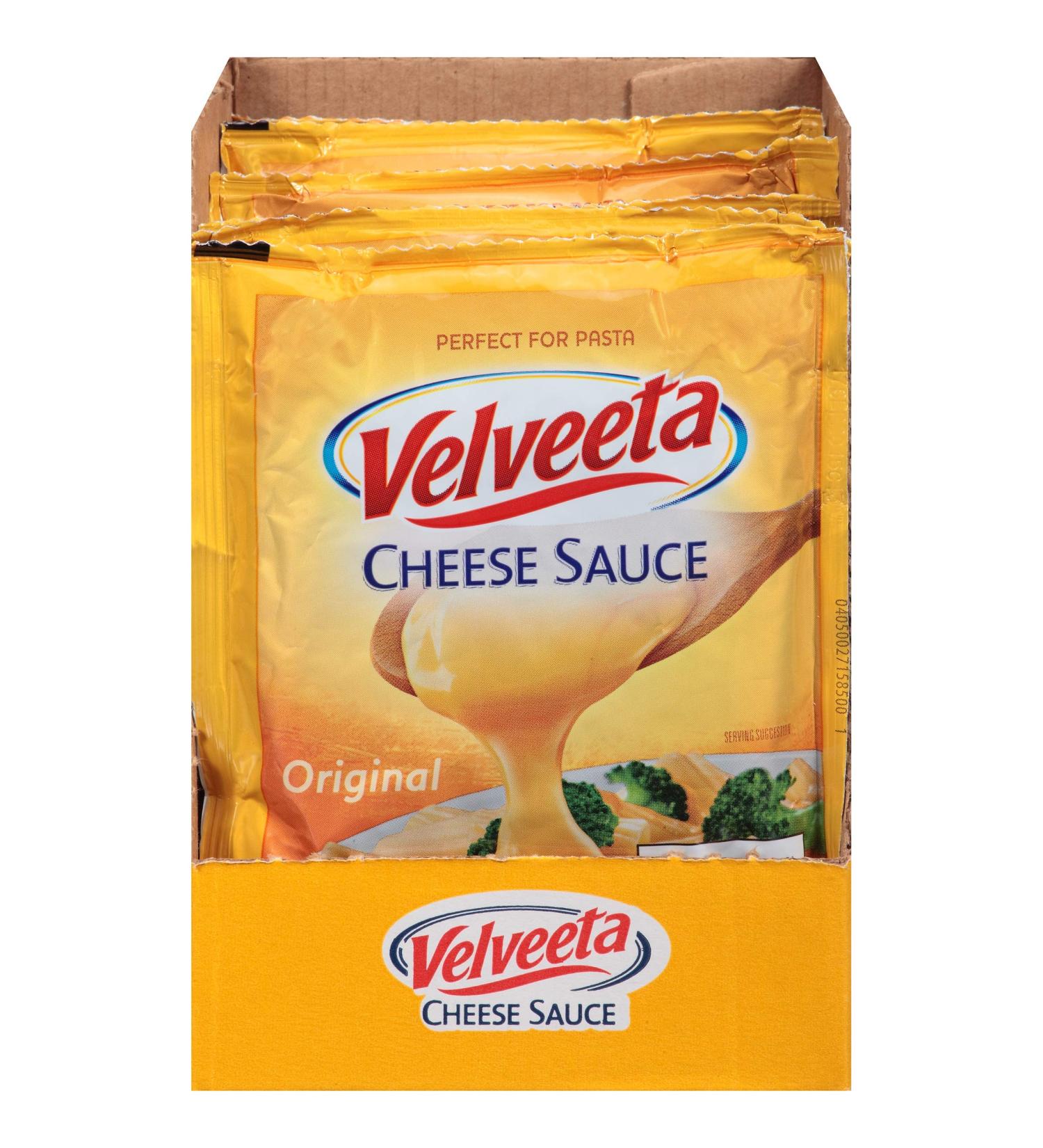 Velveeta Original Cheese Sauce Pouches 6 ct Box - 4 oz Packets Cheddar - Buy Online on GoSupps.com