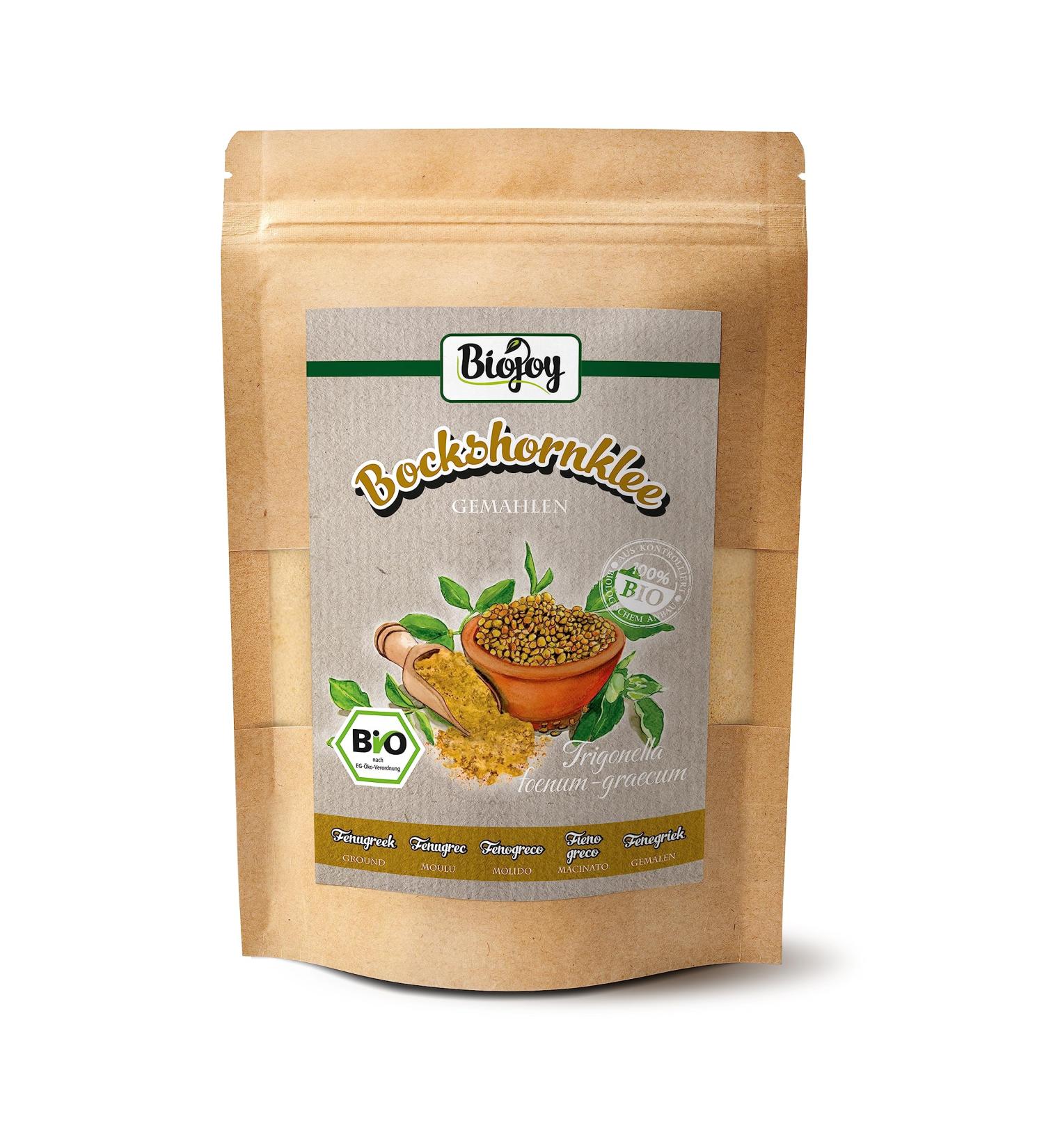 Biojoy Fenugreek powder BIO (250g) Ground Fenugreek seeds (Trigonella foenum-graecum) - Buy Online on GoSupps.com