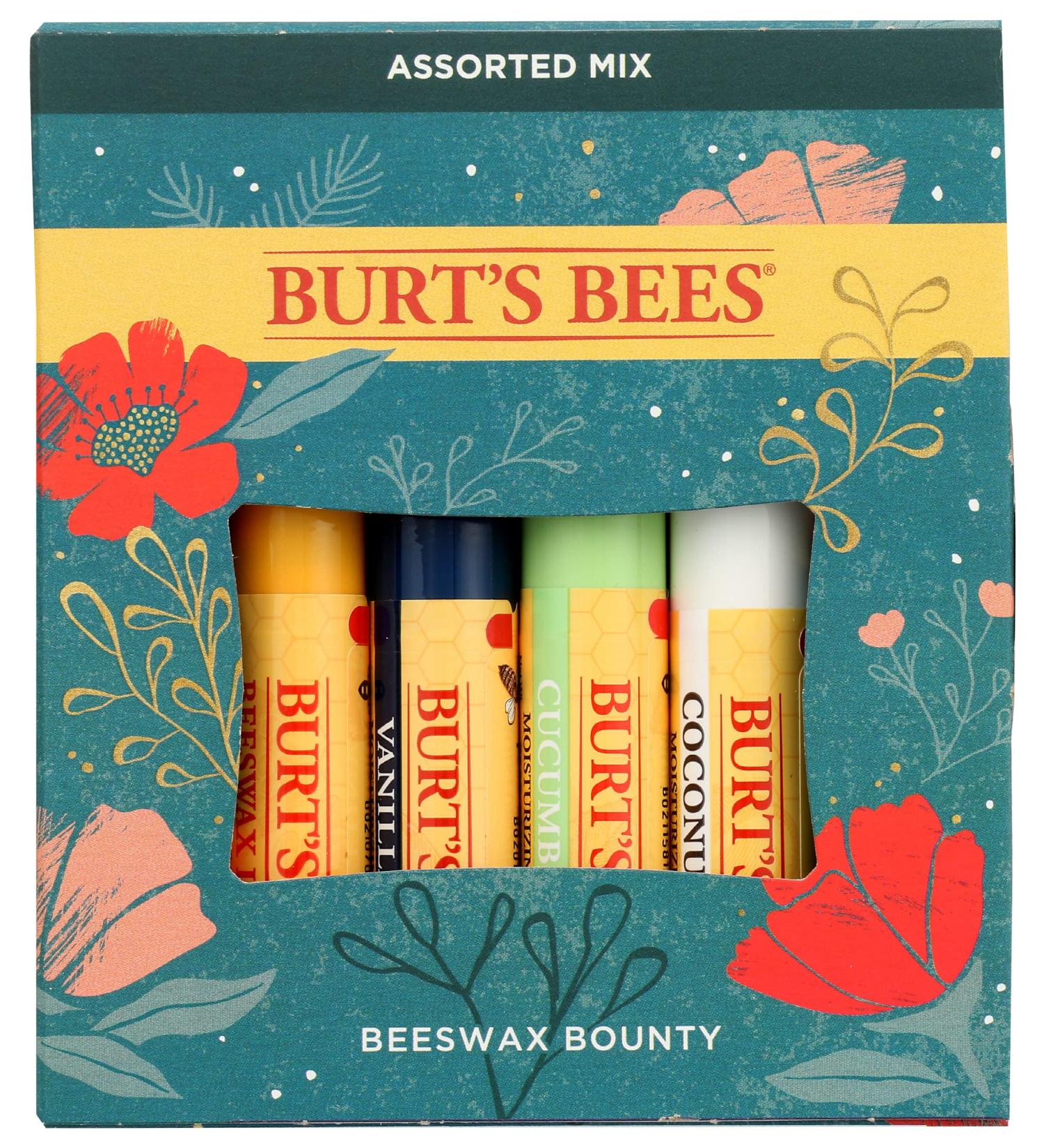 Burts Bees Assorted Beeswax Bounty Gift Set - Premium Natural Skincare Gift for All Occasions | International Shipping - Buy Online on GoSupps.com