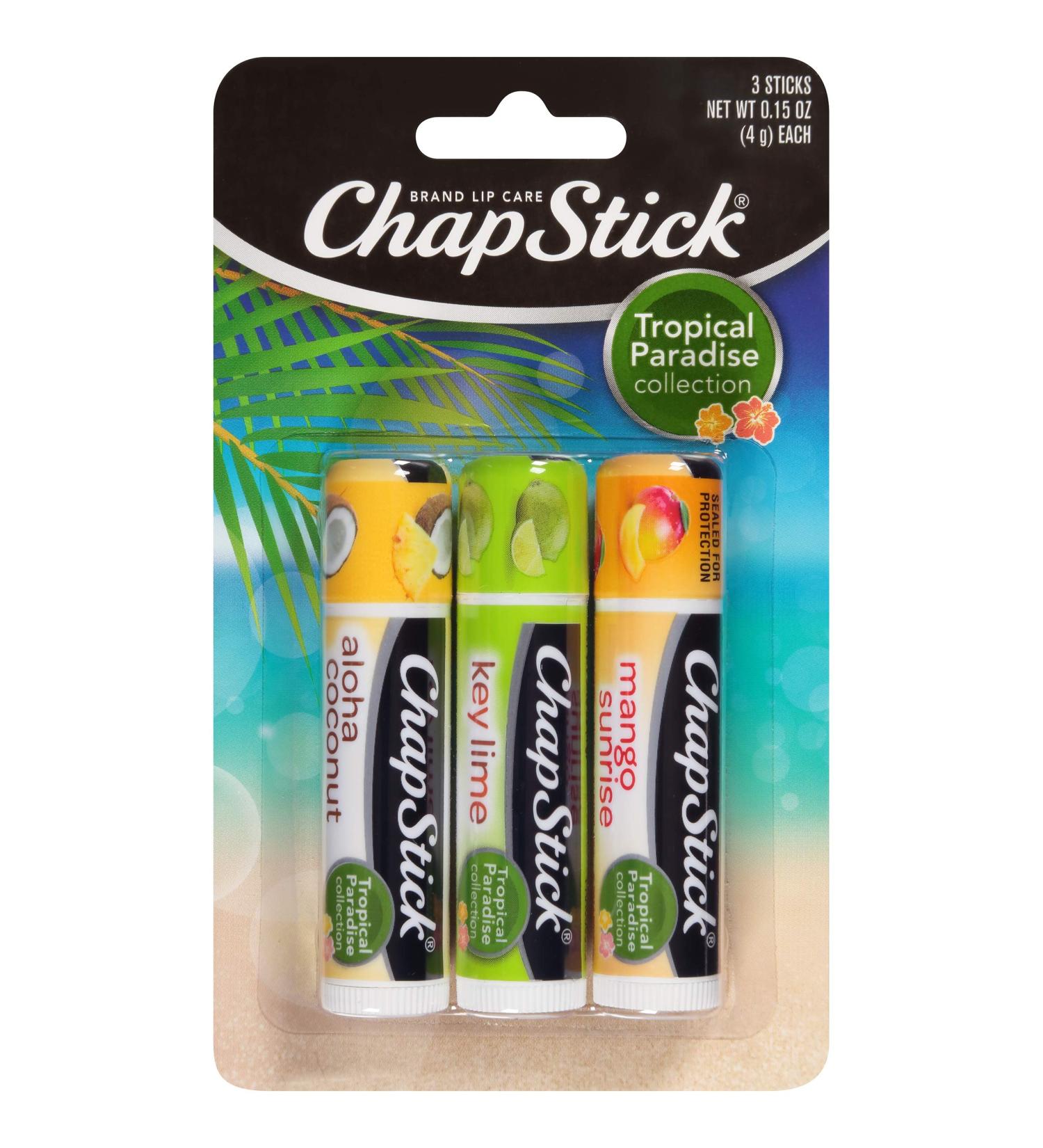 ChapStick Lip Balm 3 Count - Moisturizing Lip Care (Pack of 1) - Buy Online on GoSupps.com