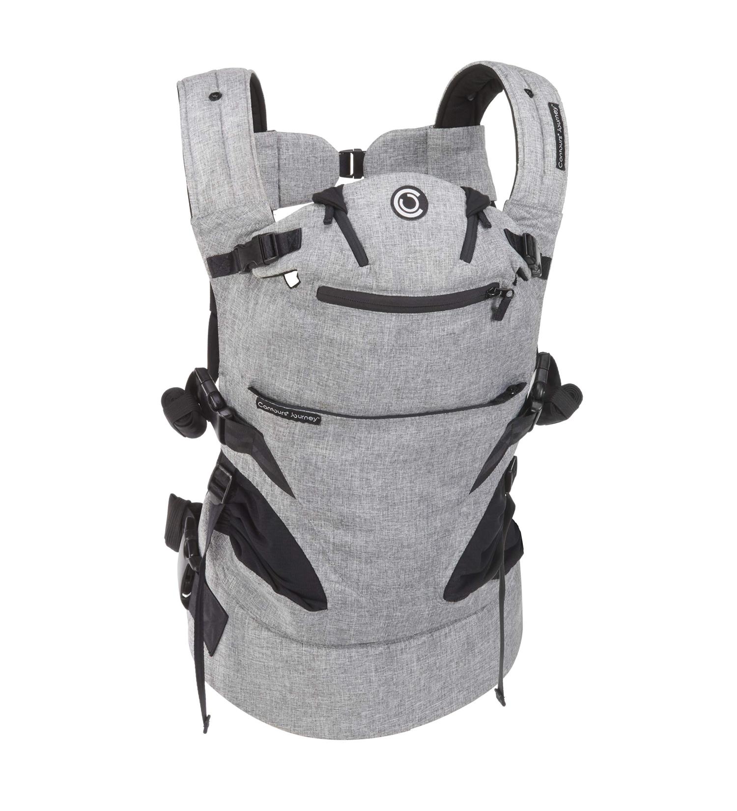 Contours Journey 5 Position Convertible Baby Carrier for Newborn to Toddler | Easy-to-Use & Comfortable for Men and Women | Face In/Out, Front/Back/Hip Carry | 8-45 lbs | Graphite Gray - Buy Online on GoSupps.com