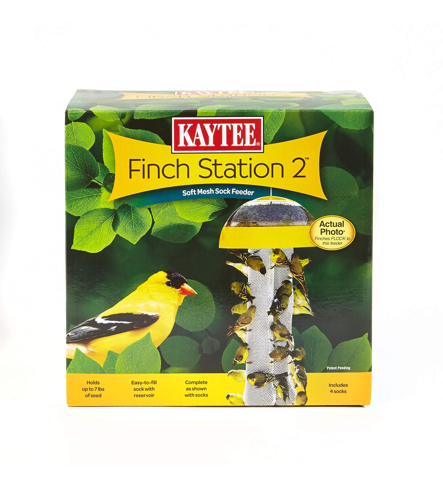 Kaytee Finch Station 2 Soft Mesh Sock Feeder - Yellow - Buy Online on GoSupps.com