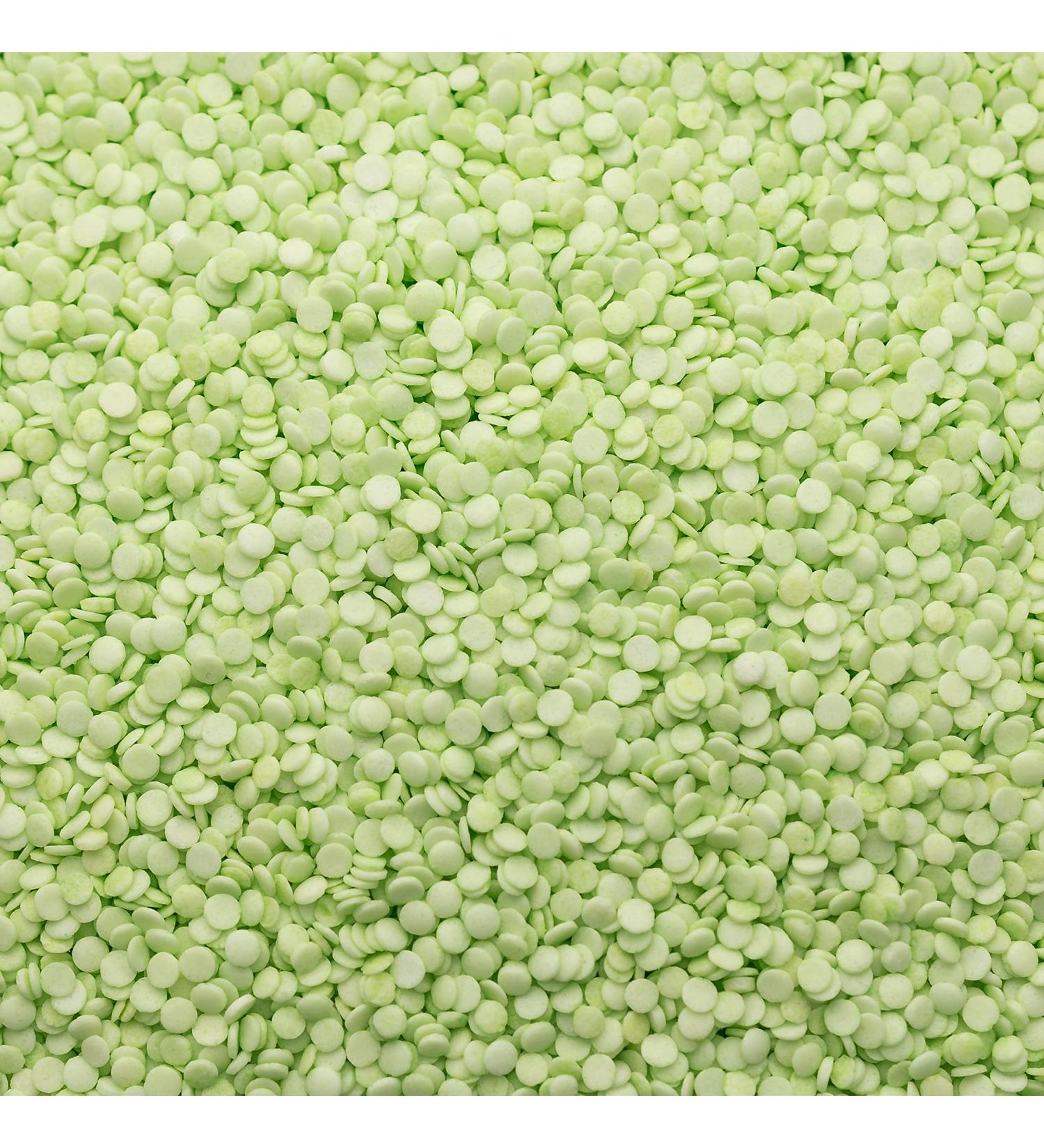 Natural / Vegan Edible Confetti Cake Sprinkles Green Cupcake Decorations 25g