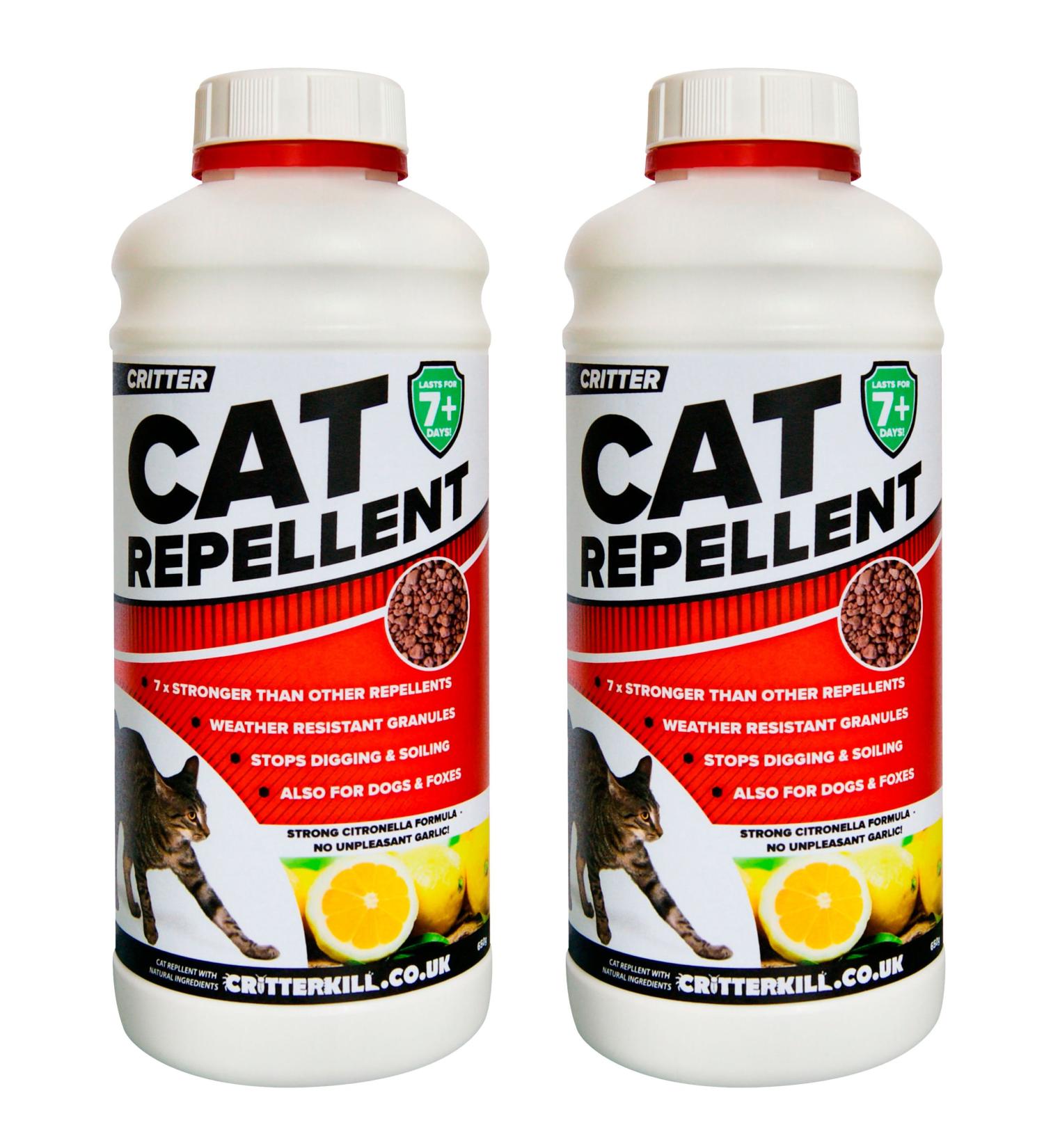 Critter Cat And Dog Repellent | 650g Covers 216m2 | Long Lasting Protection | Professional Strength (Twin Pack 2x 650g) - Buy Online on GoSupps.com