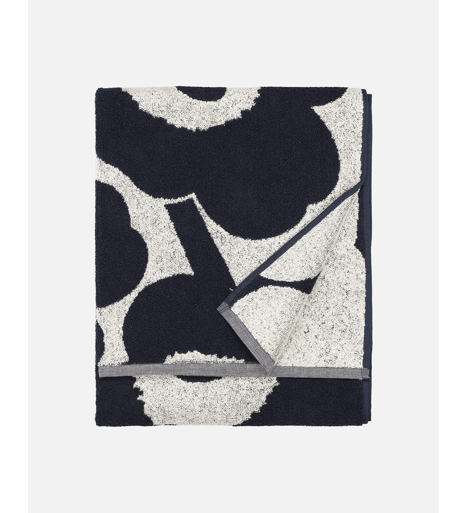 Marimekko Unikko Blue Poppy Terry Cotton Hand Towel - Buy Online on GoSupps.com