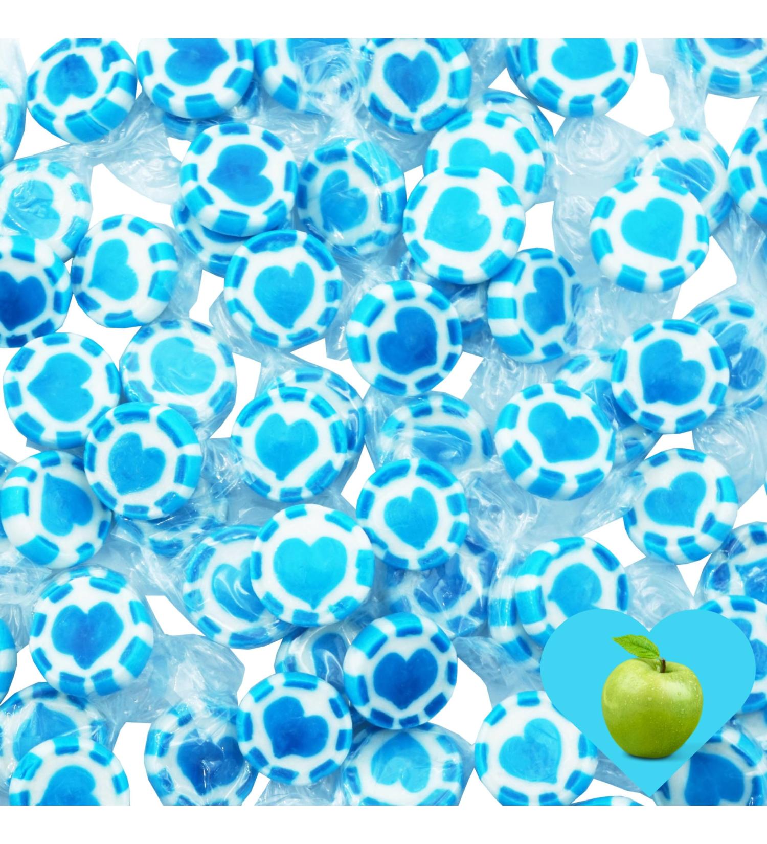 EinsSein Heart Wedding Sweets Blue/Turquoise-White 500 g | 140 Piece Sweets Heart Sweets | Table Decoration Candy for Wedding - Buy Online on GoSupps.com