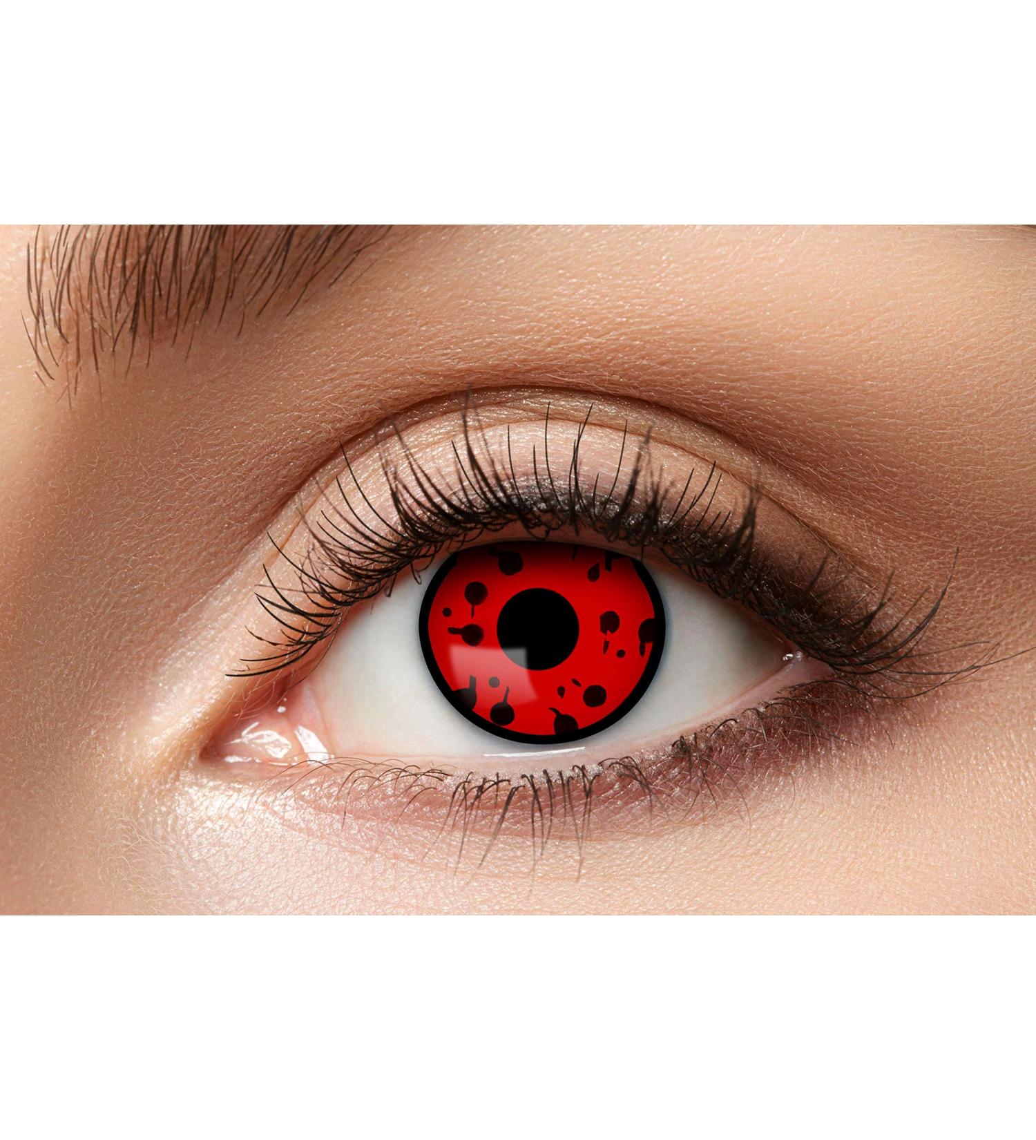 Eyecatcher 84065141-655 Colored Contact Lenses - Red 12-Months - Perfect for Carnival Mardi Gras & Halloween - Buy Online on GoSupps.com