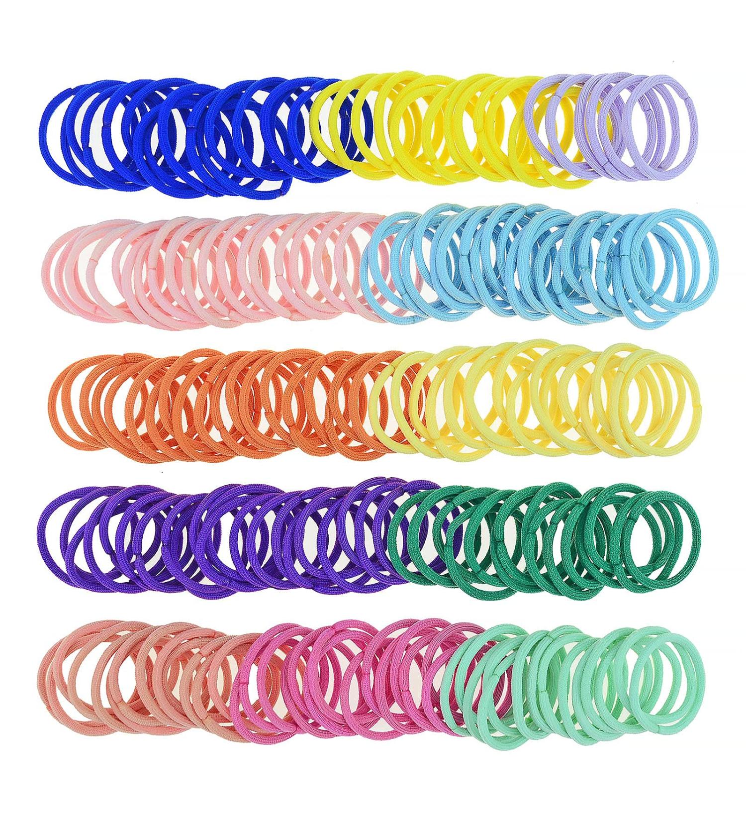 200 Pack Colorful Hair Ties for Baby Girls and Toddlers - Hair Elastics Ponytail Holders for Kids' Accessories - Buy Online on GoSupps.com