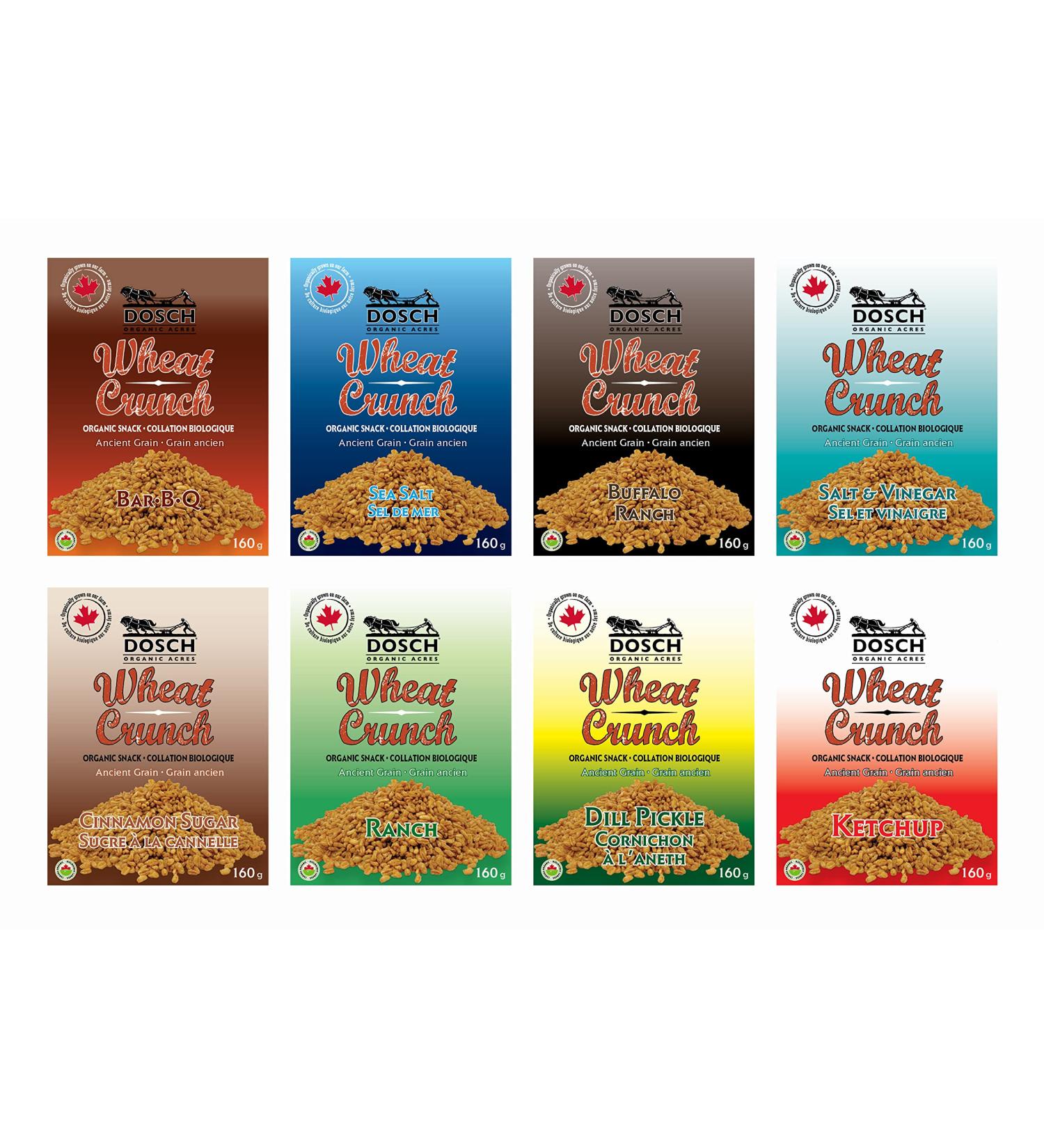 Wheat Crunch (Variety Pack Organic Vegan Nut Free Snack 160g Pkg of 16) Variety Pack 160 g (Pack of 14) - Buy Online on GoSupps.com