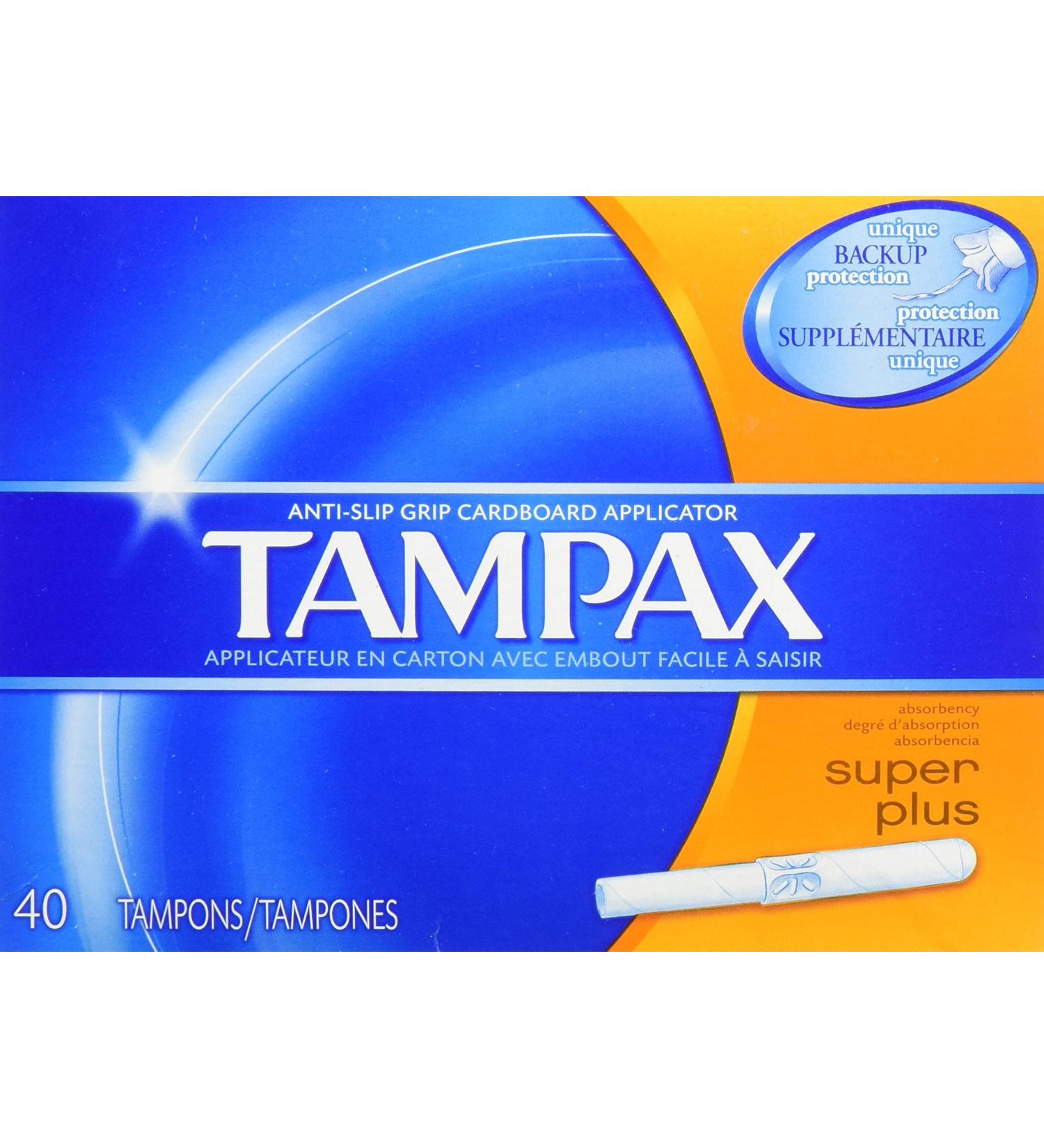 Tampax Super Plus Tampons with Flushable Cardboard Applicator-40 ct 1