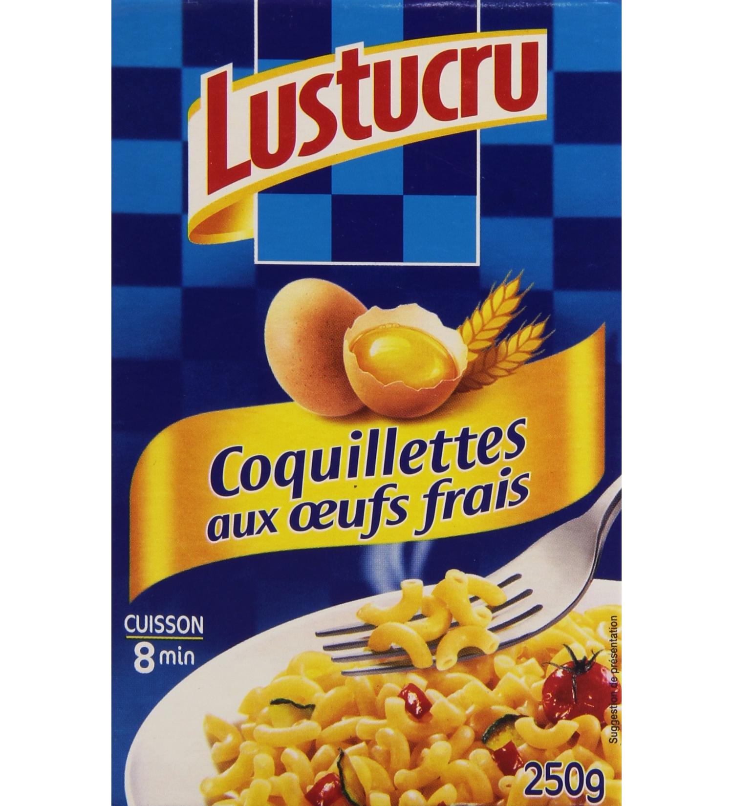  LUSTUCRU Lustucru Coquillettes with Fresh Eggs 250g Pack - Buy Online on GoSupps.com