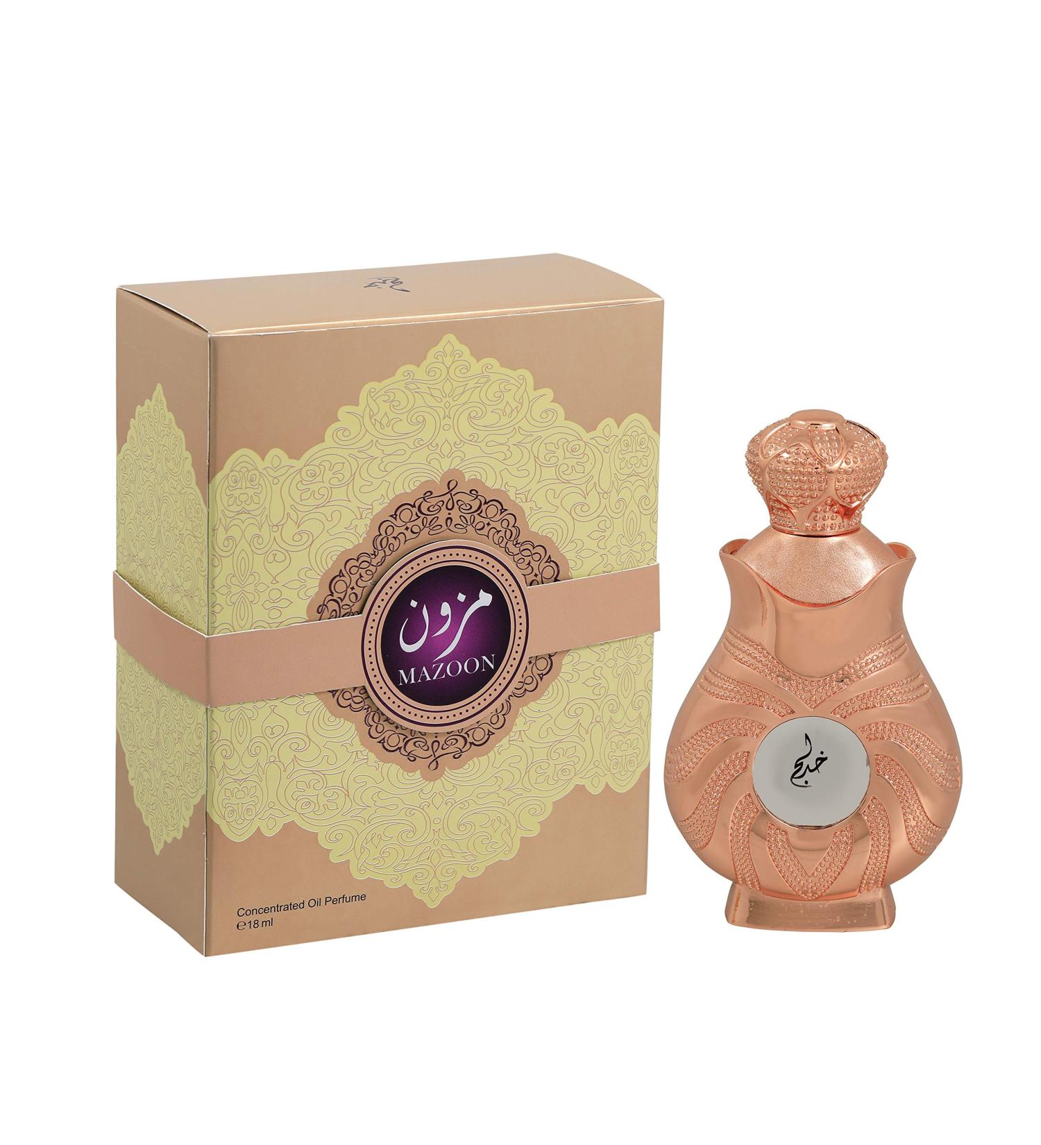 KHADLAJ Mazoon Rose Gold For Unisex - Concentrated Perfume Oil 18 ml' - Buy Online on GoSupps.com