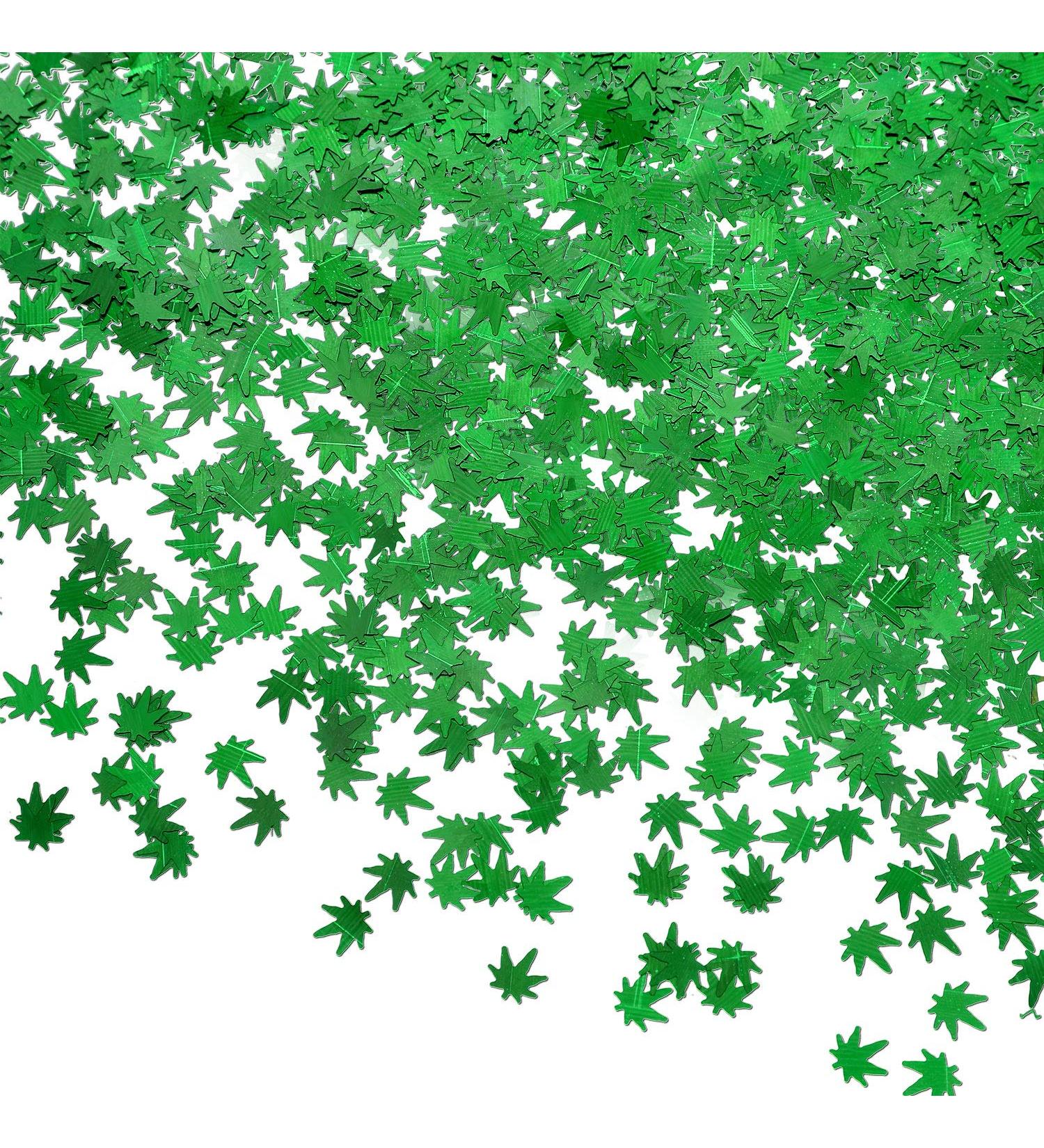 20g Weed Leaf Glitter Festival Pot Leaves Nail Body Art Decoration - Green - Buy Online on GoSupps.com