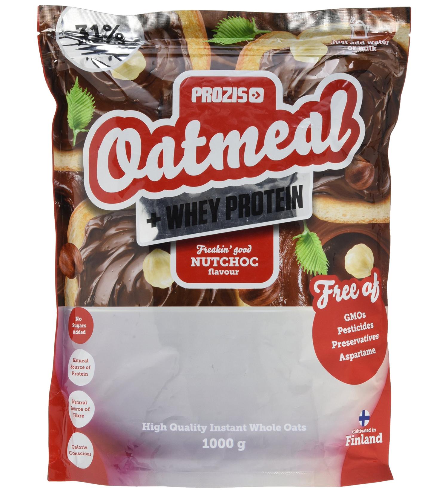 Prozis Oatmeal + Whey - Oats and Whey 1000g NutChoc - Buy Online on GoSupps.com