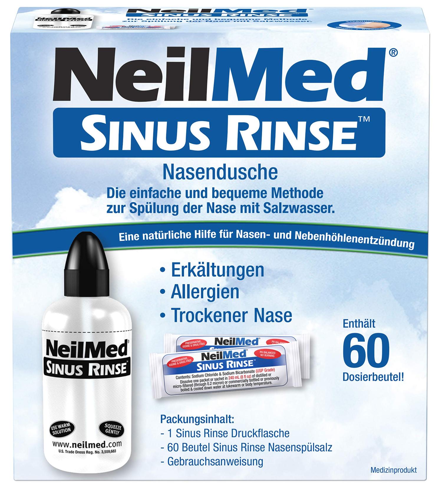 Buy NeilMed Nasal Douche for Colds & Allergies - 60 Salt Portions | Fast International Shipping - Buy Online on GoSupps.com