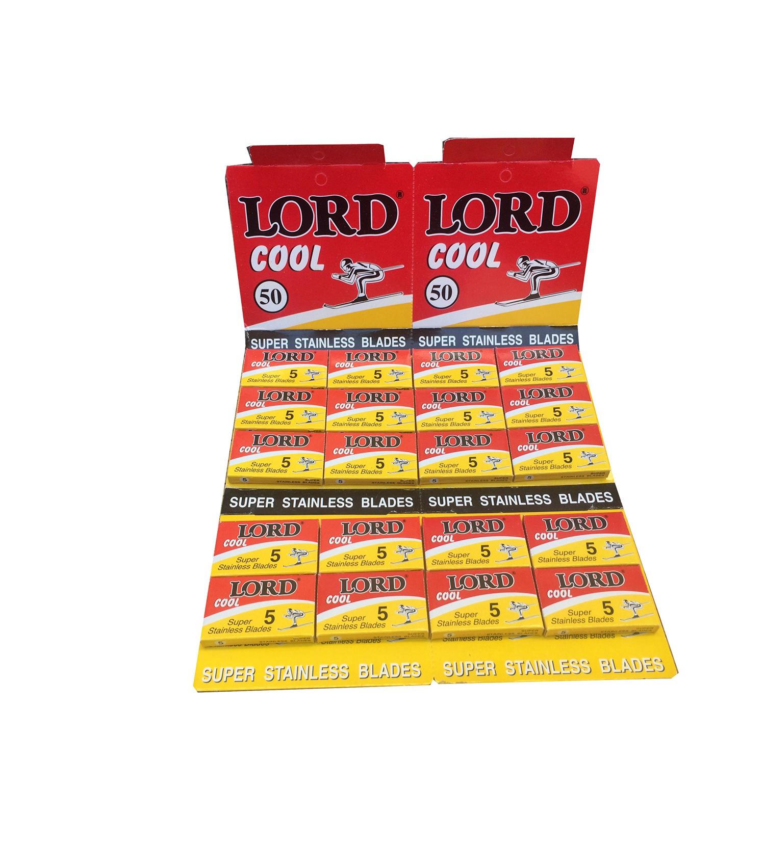 100 Lord Cool Double Edge Razor Blades