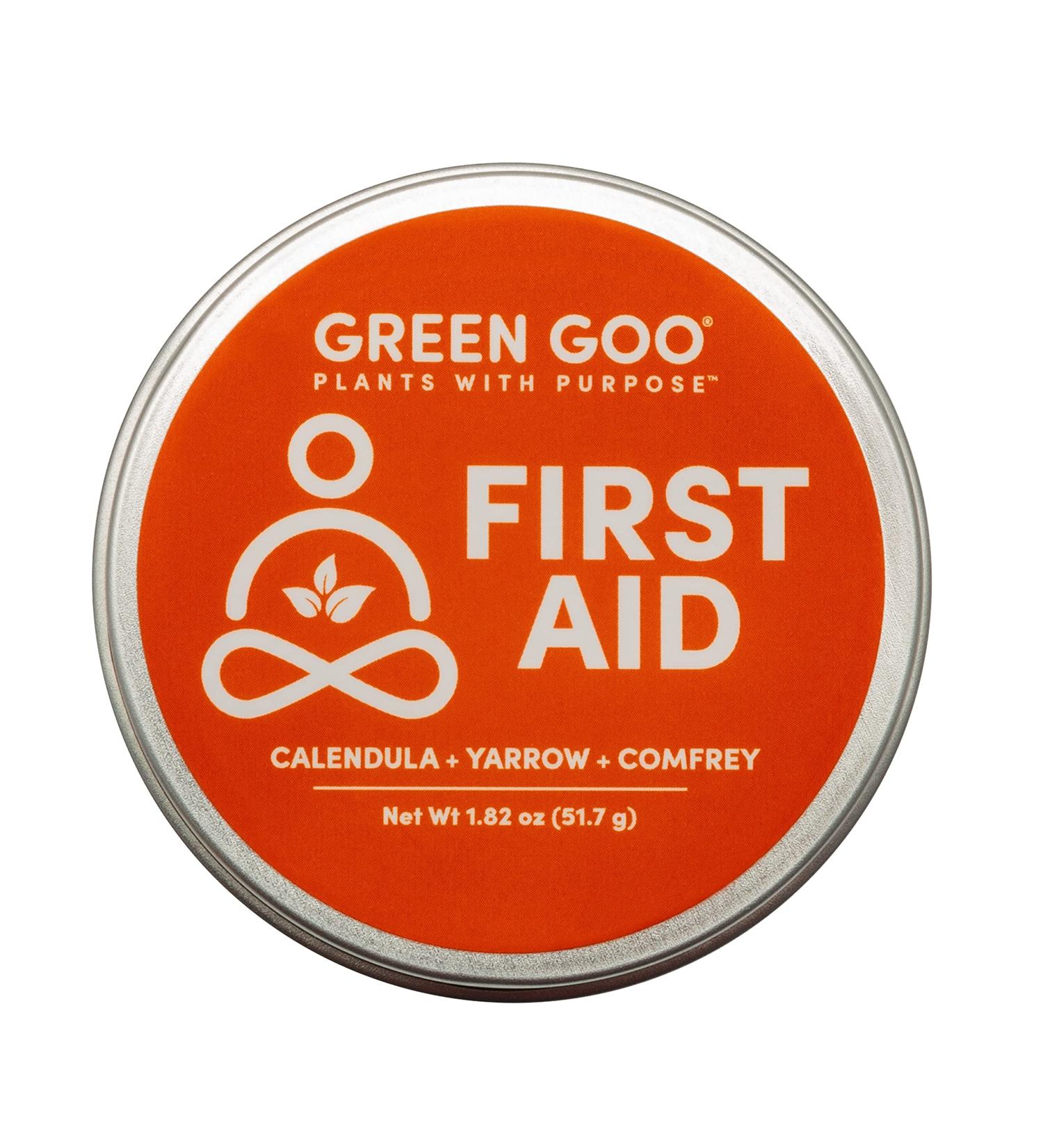Green Goo Natural First Aid for Cracked Hands & Feet - 1.82 oz Tin - Buy Online on GoSupps.com
