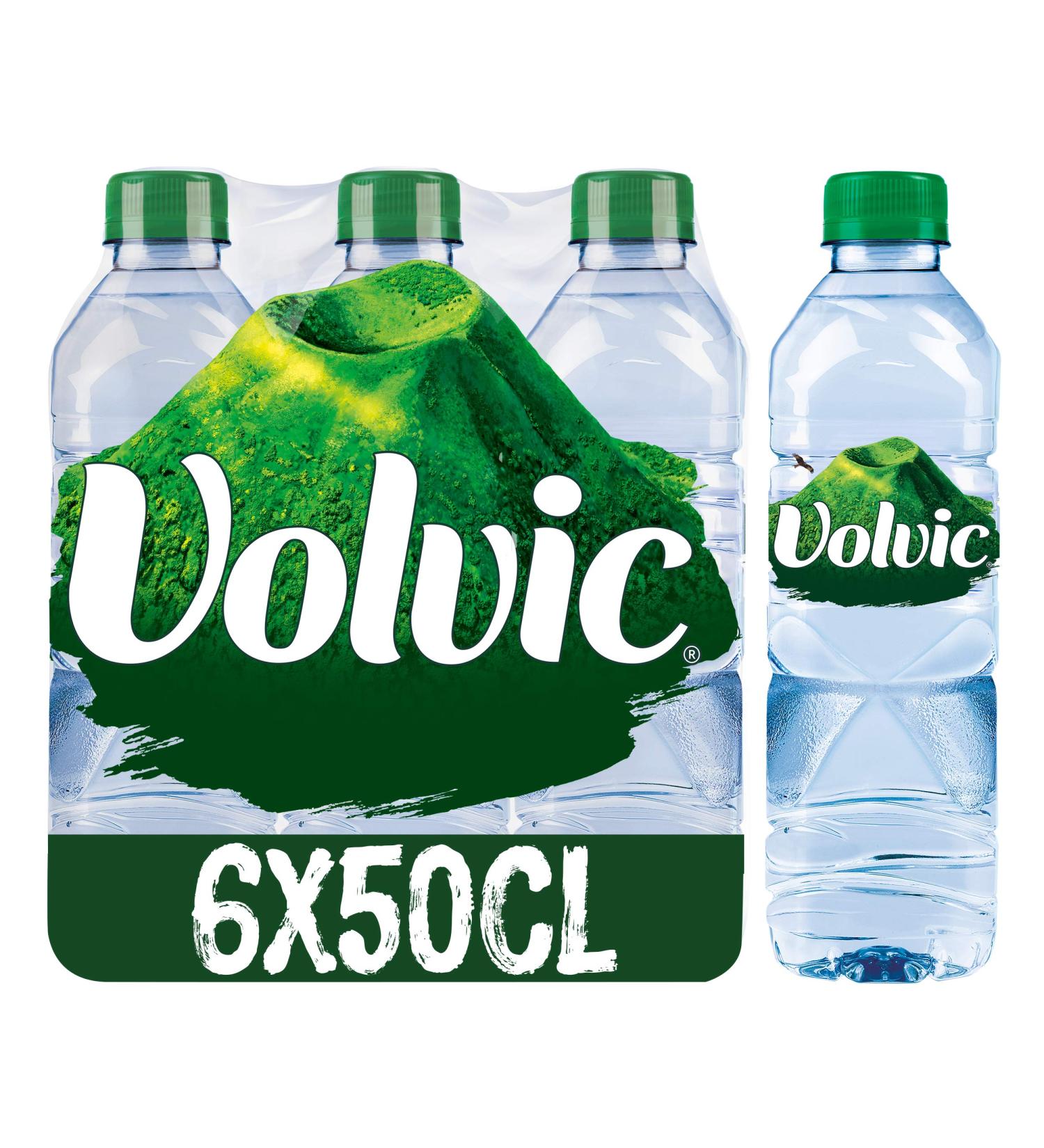Volvic Les 6 bouteilles de 50cl Sans Saveur 500 ml (Lot de 6)
