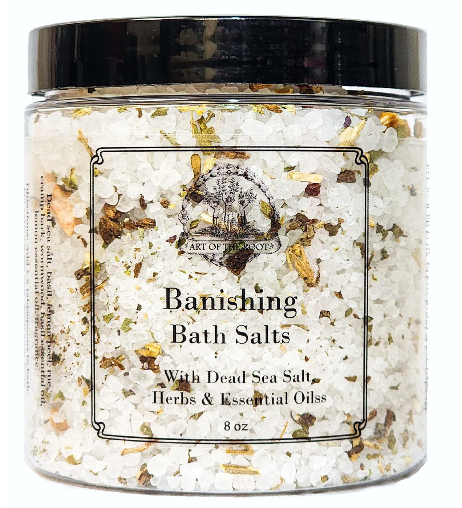 Banishing Herbal Bath Salts 8 oz Hoodoo Voodoo Wicca Pagan