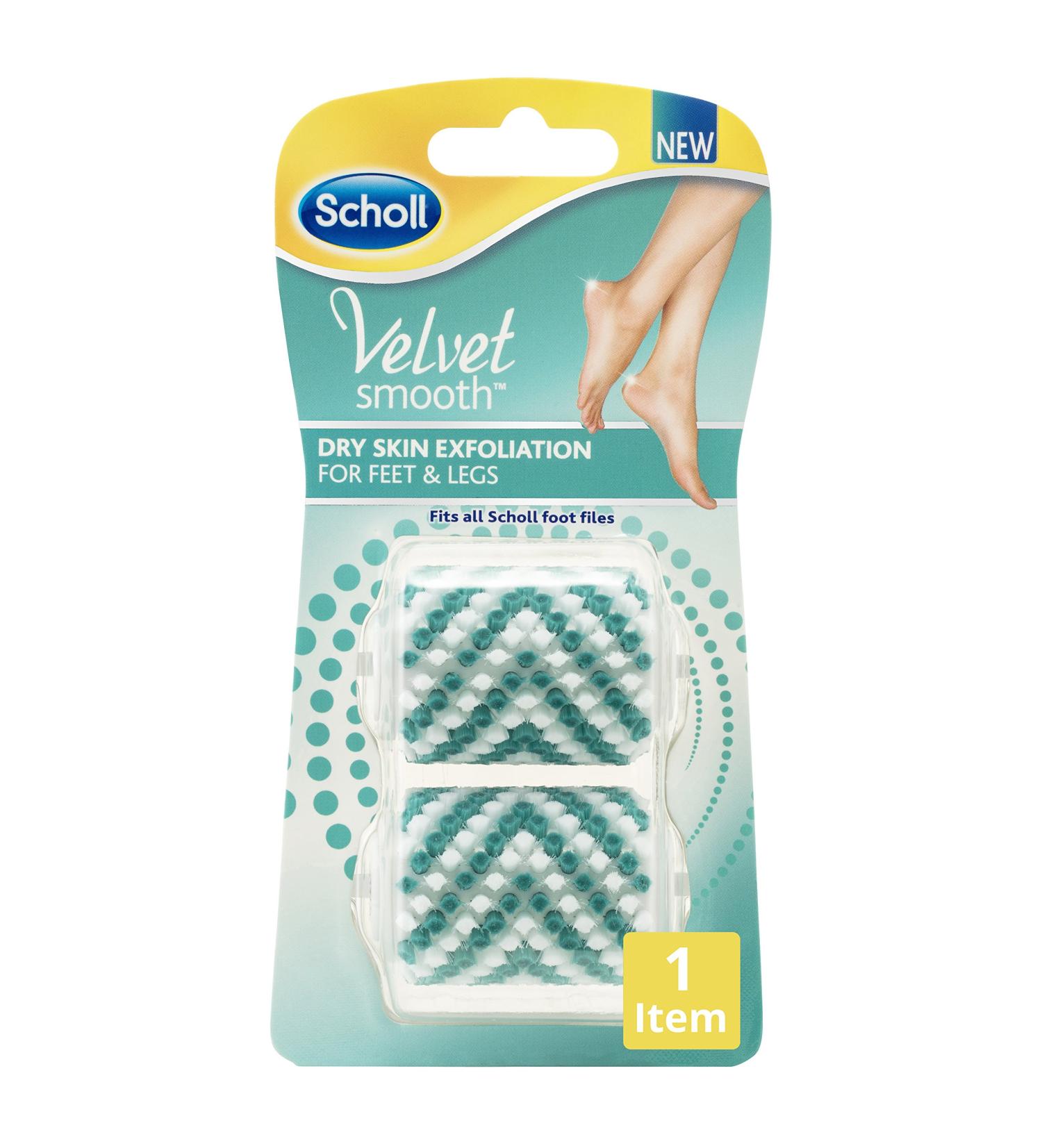 Scholl Velvet Smooth Peeling Replacement Roller Head (2 Pack) | Smooth Feet Anytime | International Shipping Available - Buy Online on GoSupps.com