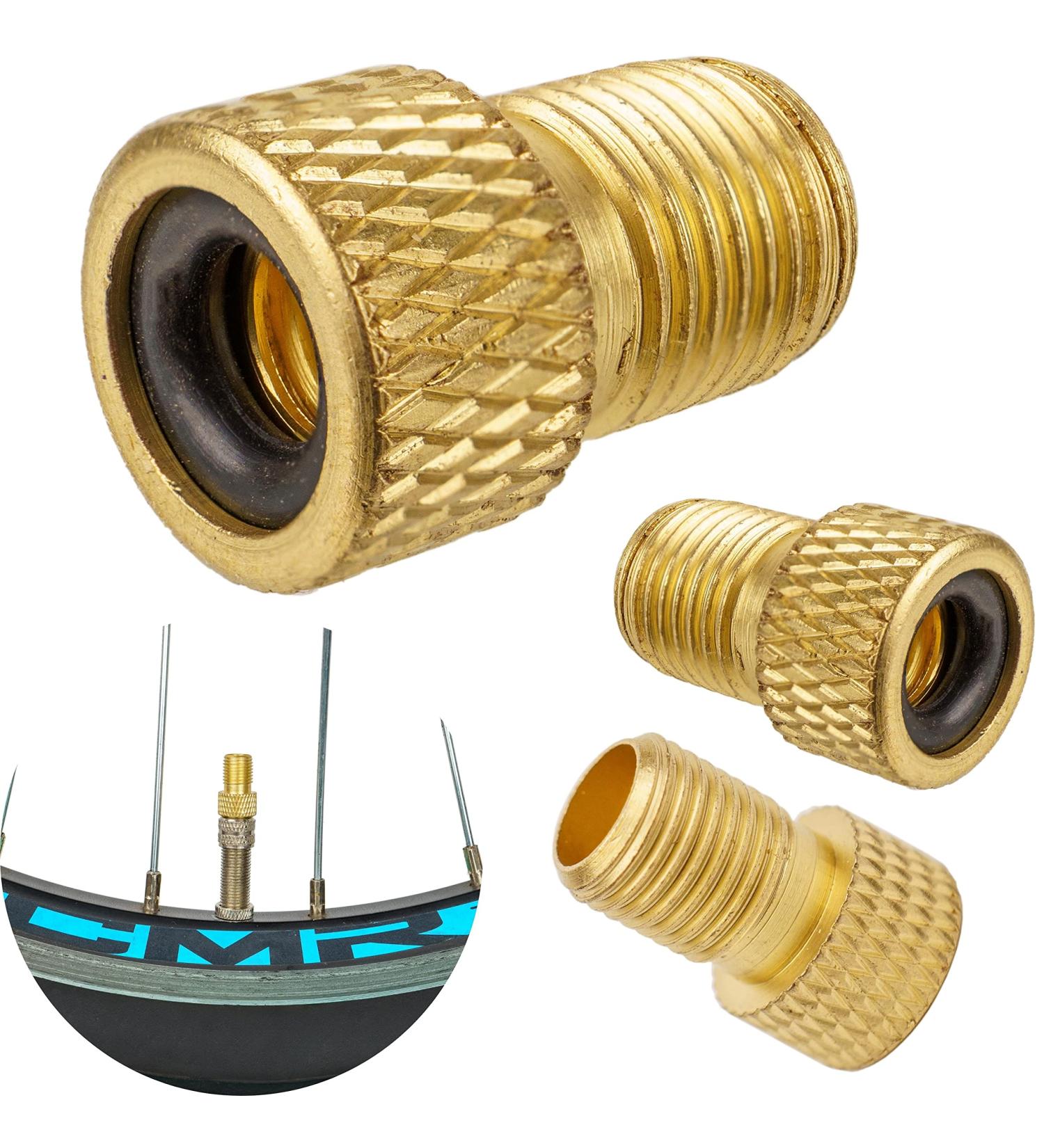 3 Pack Bicycle Valve Adapter for Dunlop & Sklaverand to Schrader | Presta Converter | DV + SV to AV | Wheel Valve Adapters - Buy Online on GoSupps.com