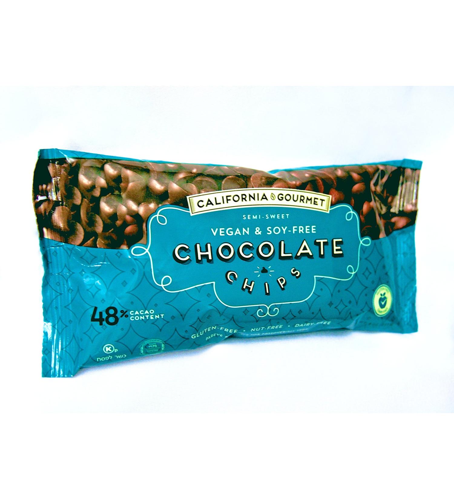 48% Cocoa Vegan Chocolate Chips - Soy Free, Dairy Free, Kosher for Passover - 8 oz. (Pack of 3) - Buy Online on GoSupps.com