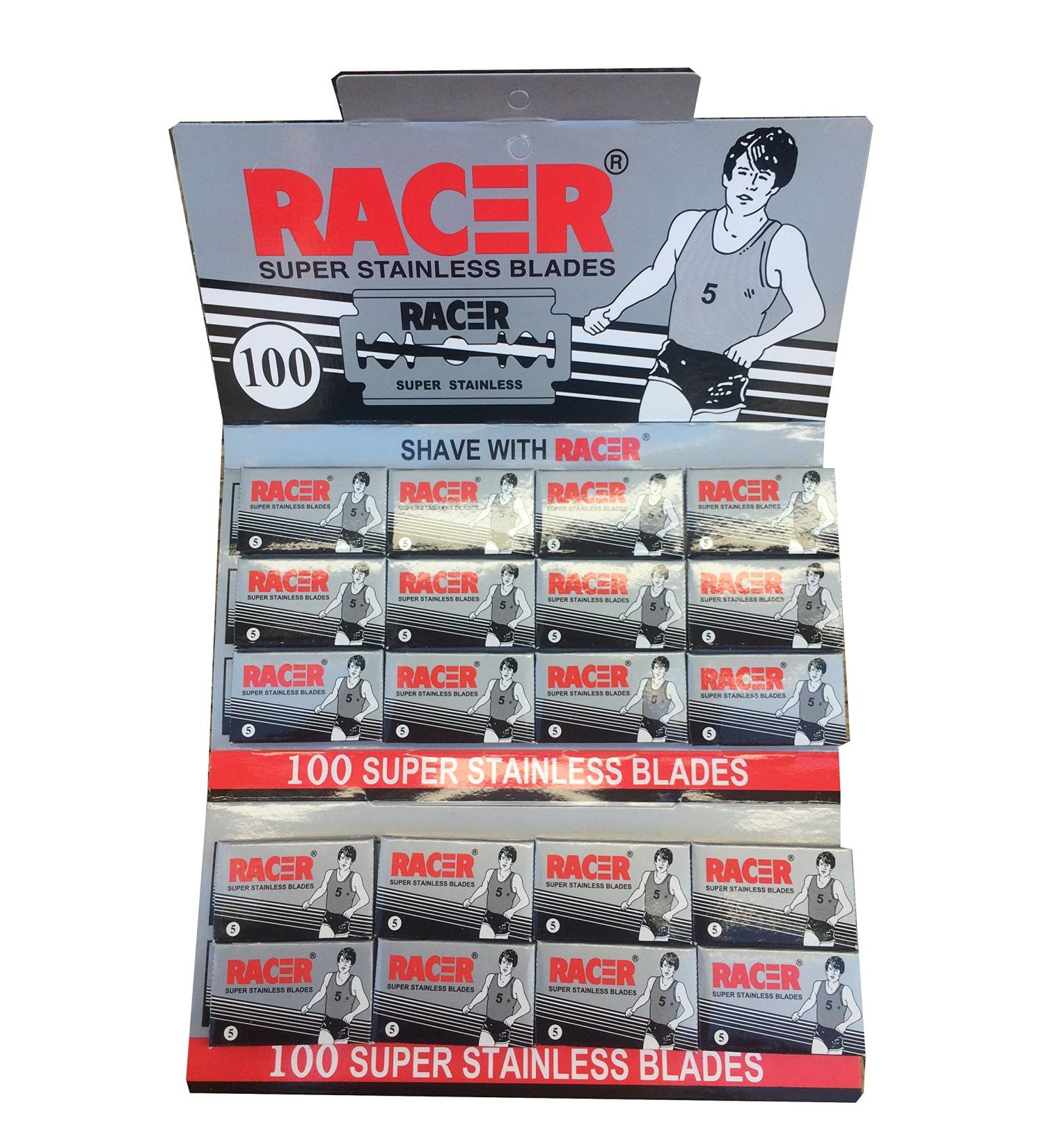 Racer Super Stainless Double Edge Safety Razor Blades 100 blades (20x5)