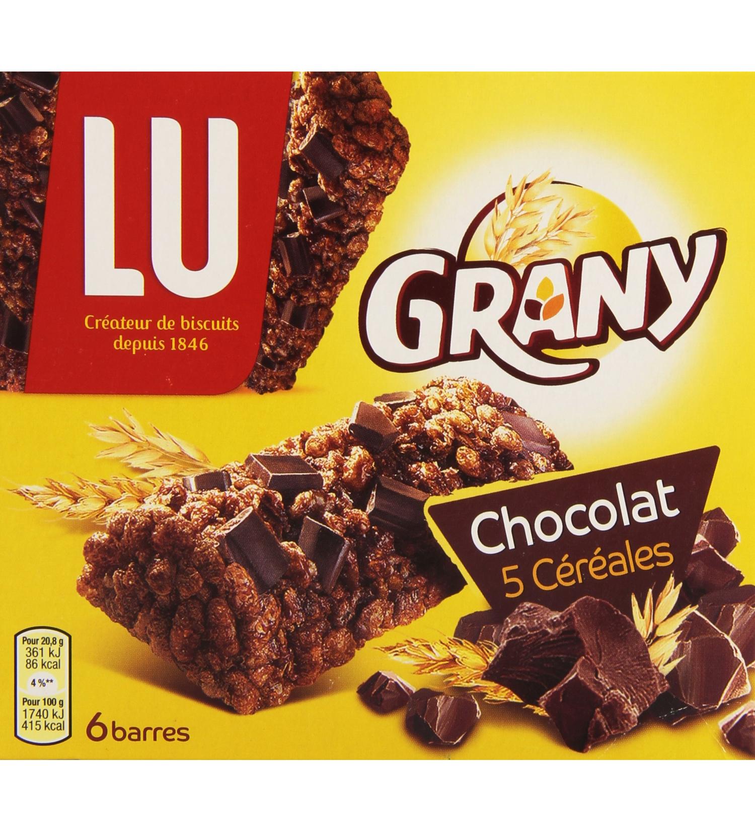 LU Grany 6 Individual Bars 5 Chocolate Cereals 125 g - Buy Online on GoSupps.com