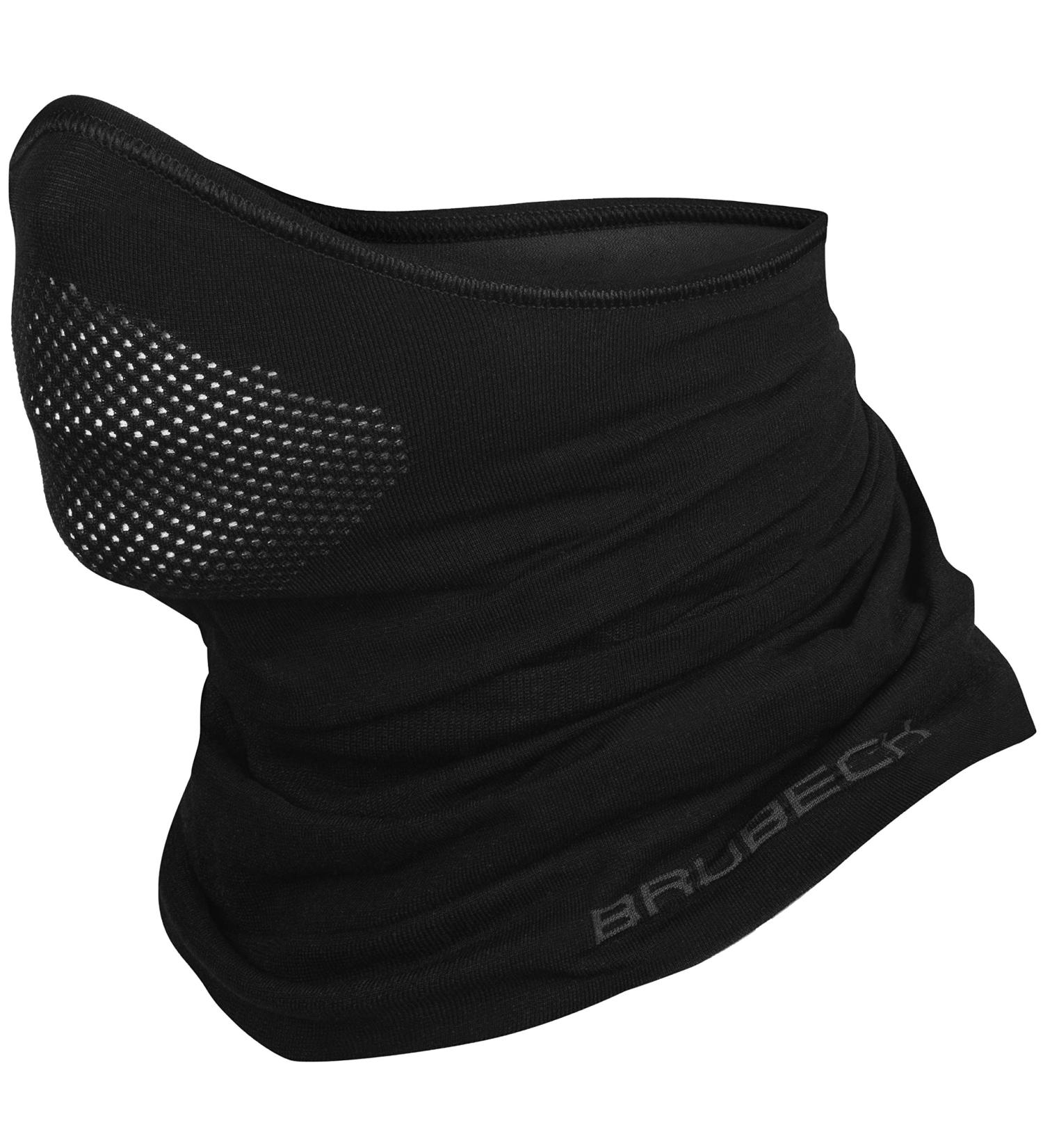 Brubeck Half Storm Hood | Climate-Regulating Face Mask for Men & Women | Breathable Functional Clothing in Black S-M - Buy Online on GoSupps.com