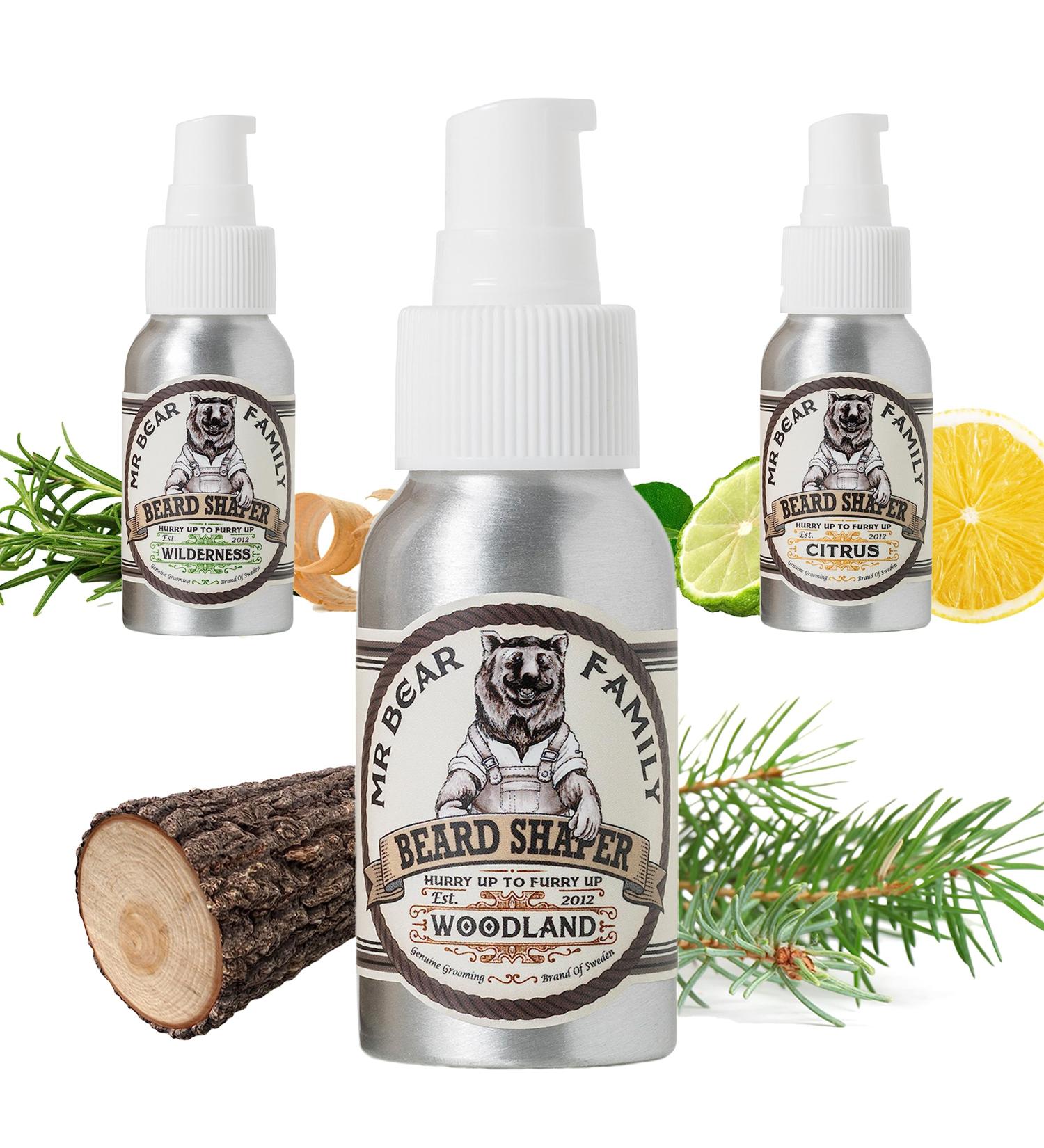 Mr Bear Family Beard Cream for Men - Woodland - Vegan Moisturizing Beard Balm - 50ml - Healthy Styling for Full Beards - Buy Online on GoSupps.com