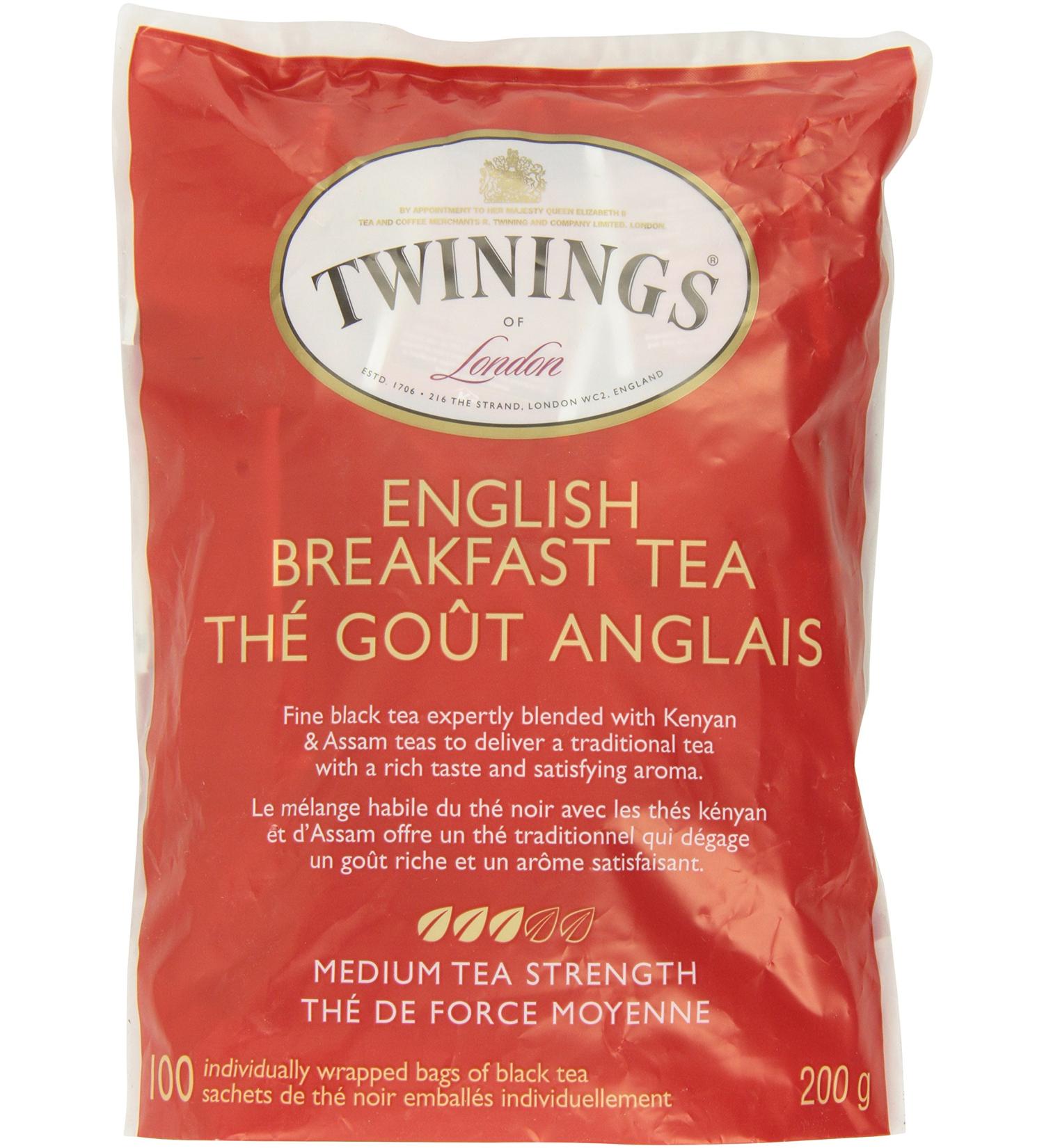 Twinings Teabags English Breakfast 100ea (Pack of 12) - Buy Online on GoSupps.com