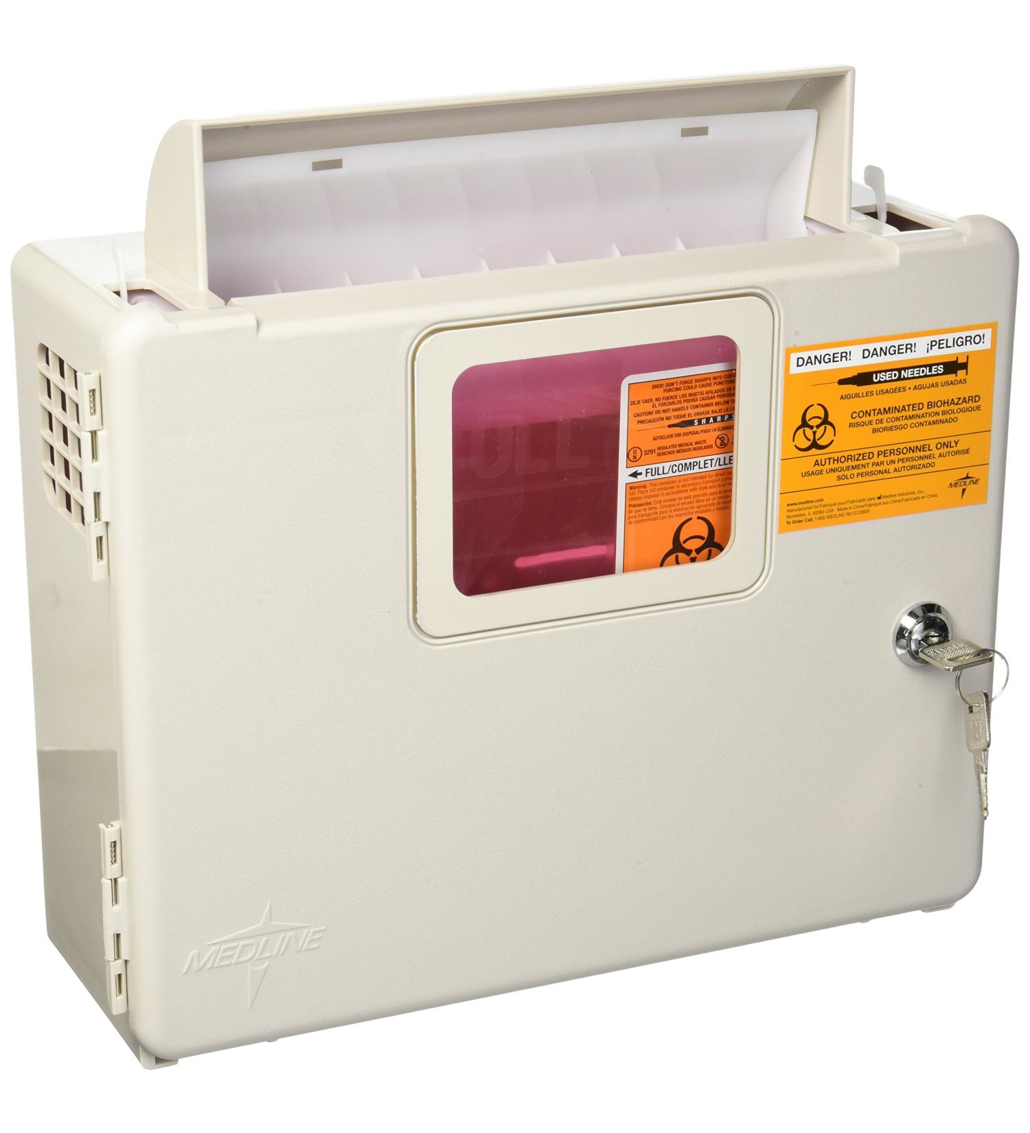Kendall Wall Cabinet F/5Qt Sharps - Model 85161h by Kendall/Covidien