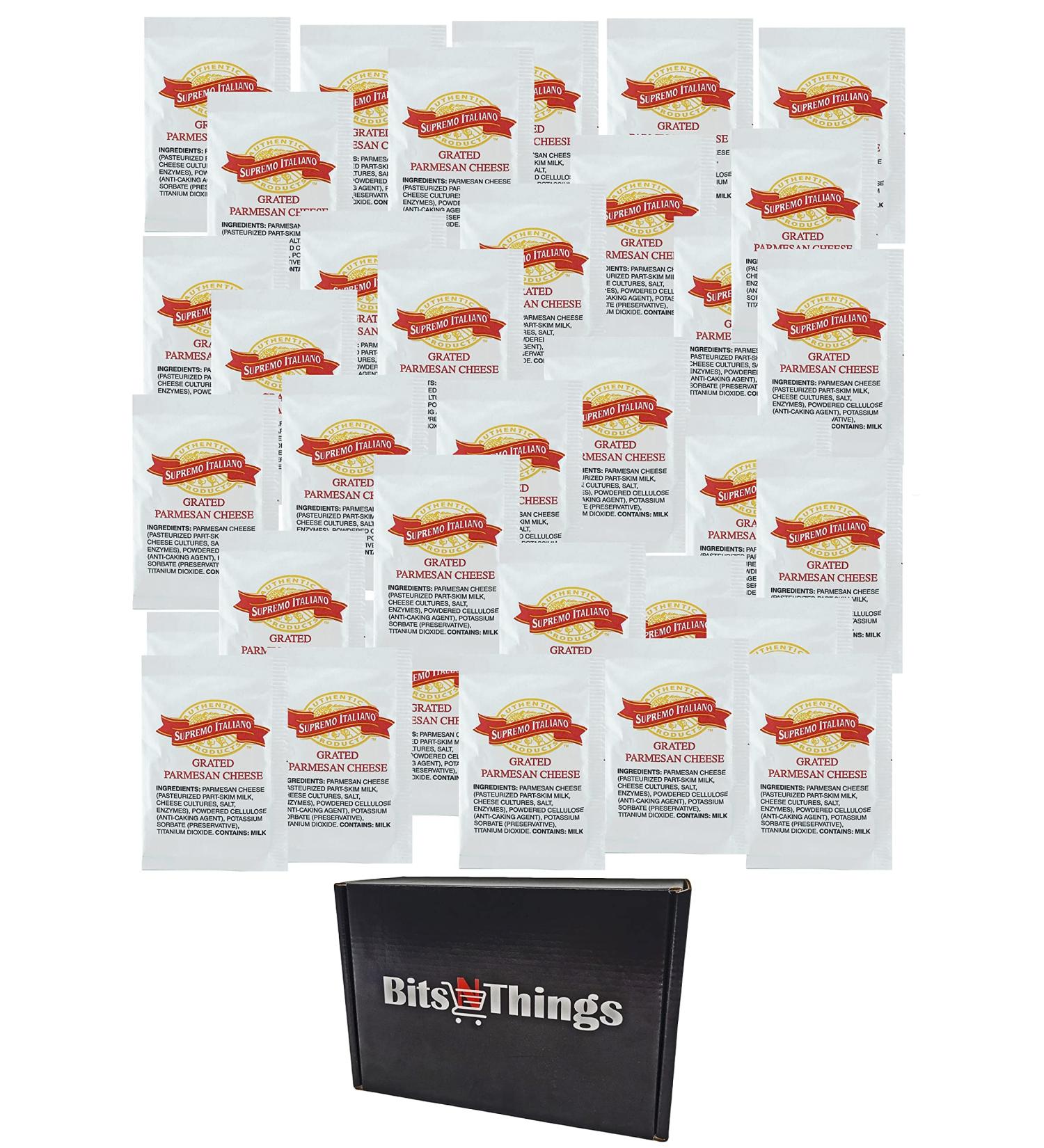 100 Count Parmesan Cheese Packets - Convenient and Fresh Individual Portions - Buy Online on GoSupps.com