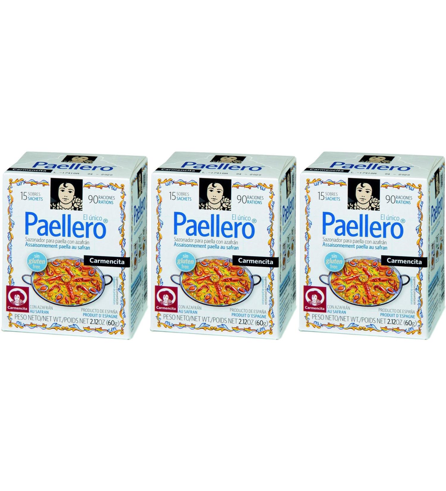 Carmencita Paella Seasoning 15 Sachets - Pack 3  - Buy Online on GoSupps.com