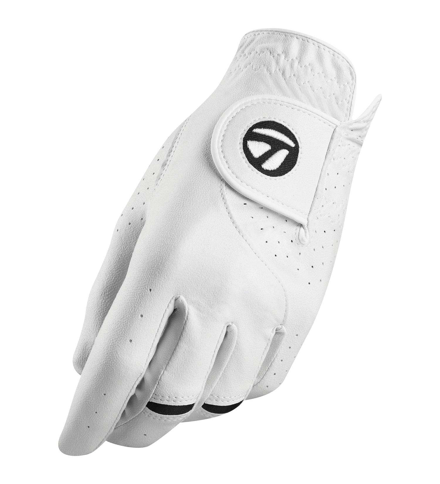 TaylorMade Men's Stratus Tech Golf Glove (Pack of 2) - White, Size Medium/Large Left - Buy Online on GoSupps.com
