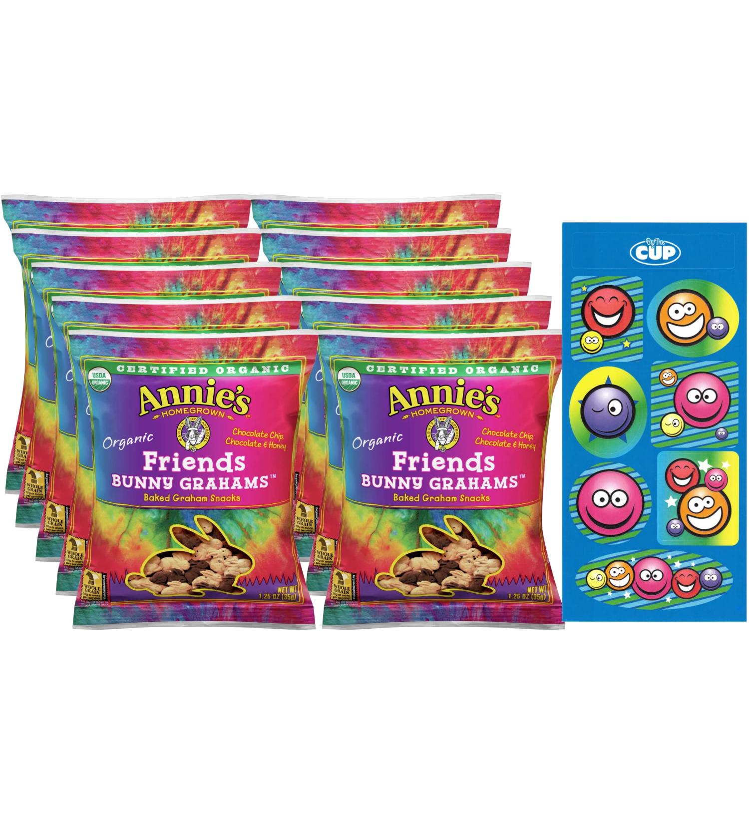Annie's Organic Bunny Grahams (Pack of 10) - Chocolate Chocolate Chip & Honey Set by By The Cup - Buy Online on GoSupps.com