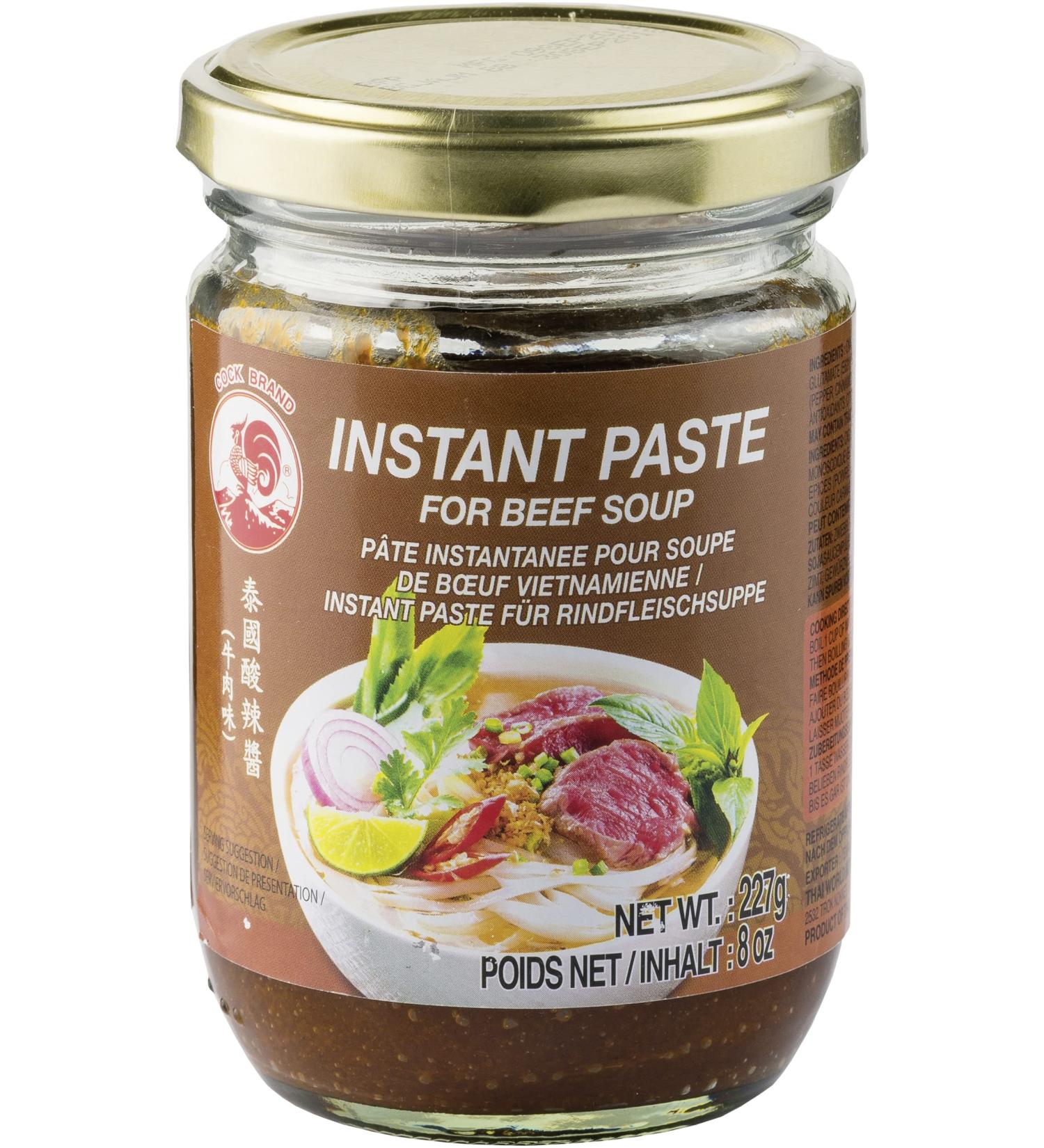 COCK Instant Paste for Beef Soup | Authentic Flavor | 4 x 227g - International Shipping Available - Buy Online on GoSupps.com
