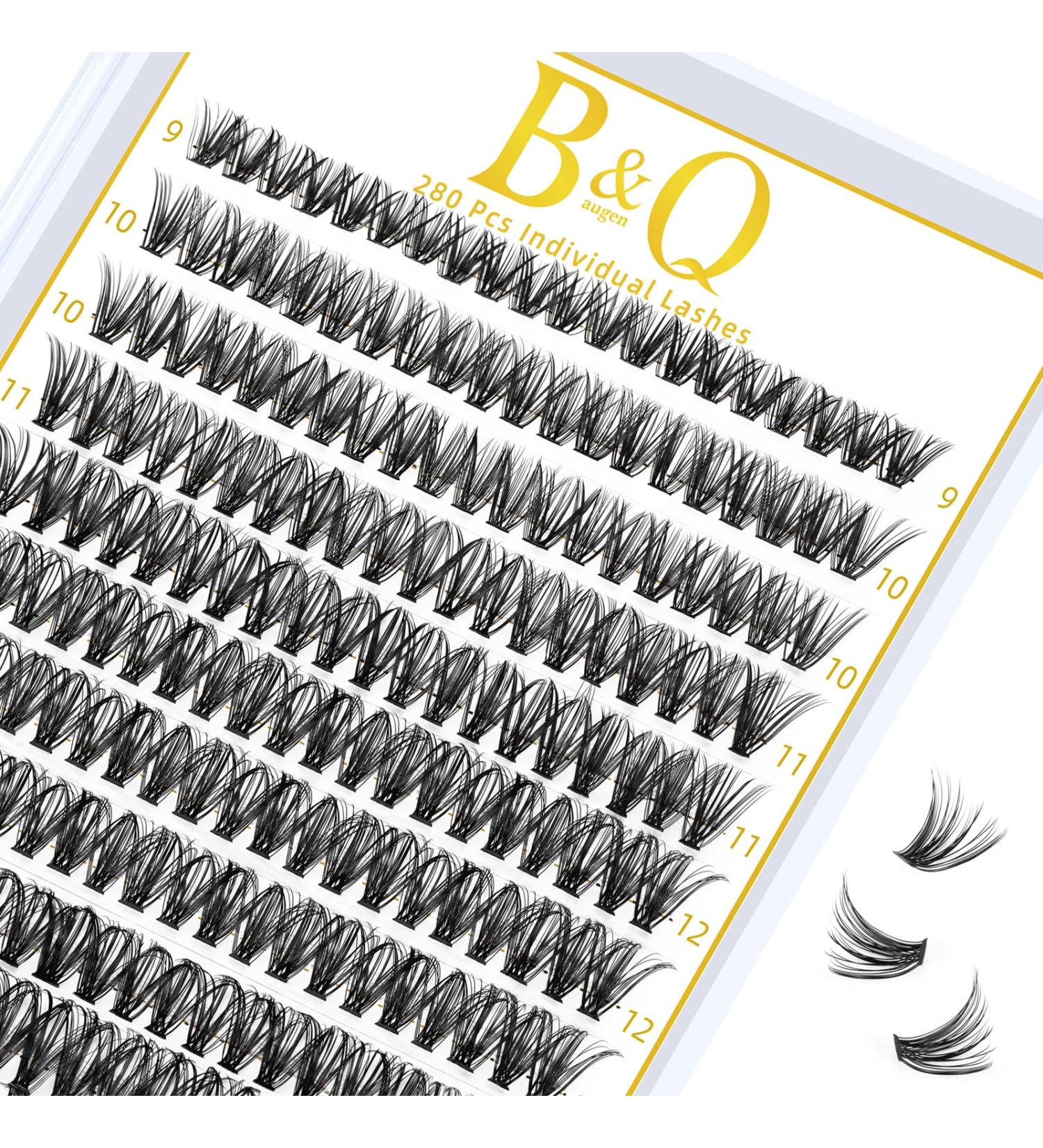 280 PC Individual Eyelashes - 40D-0.07C Mix for Beginners | Volume B&C Lash Clusters | Eyelash Extensions - Buy Online on GoSupps.com